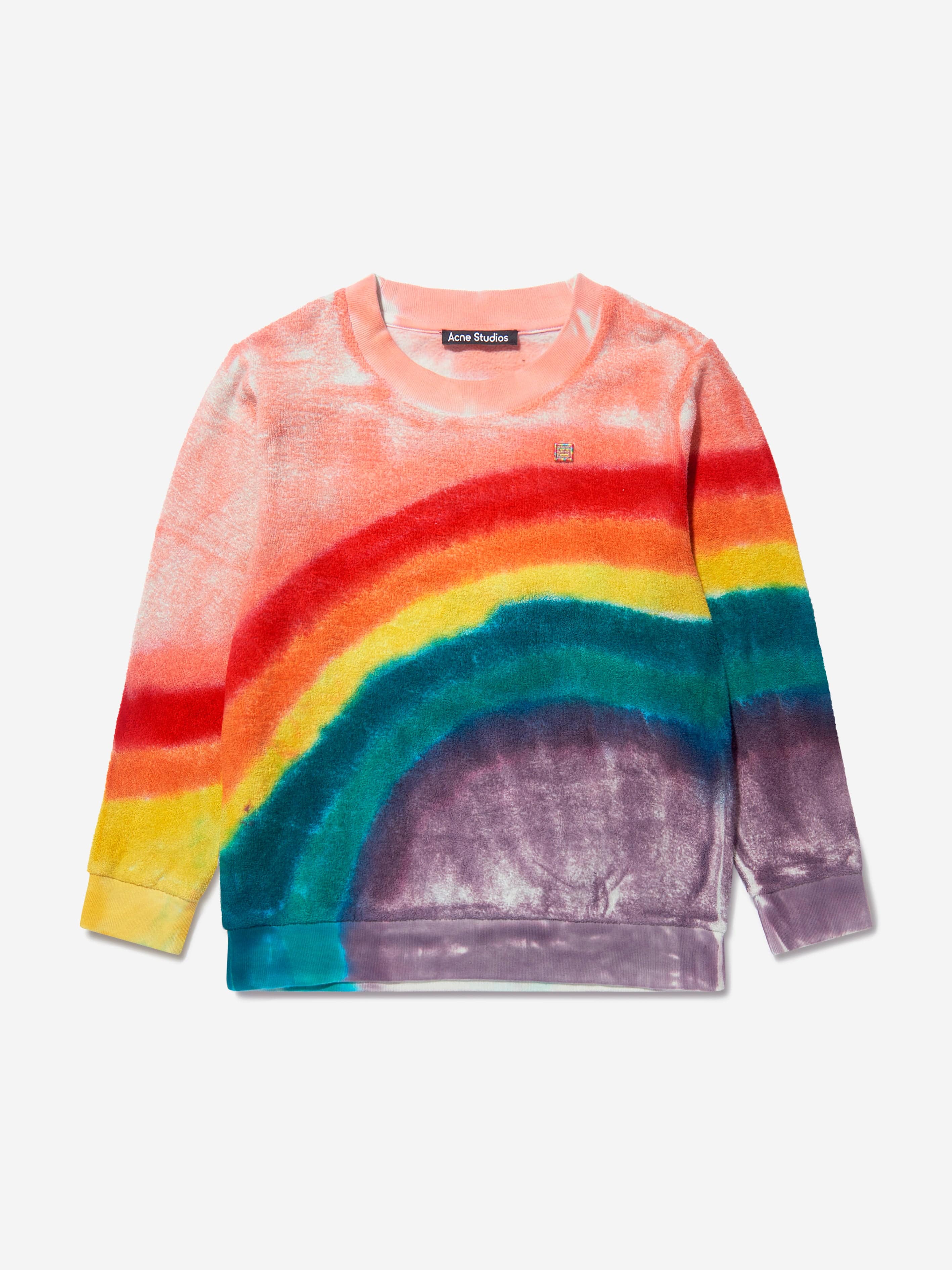 Acne Studios Kids Rainbow Tie-Dye Sweatshirt