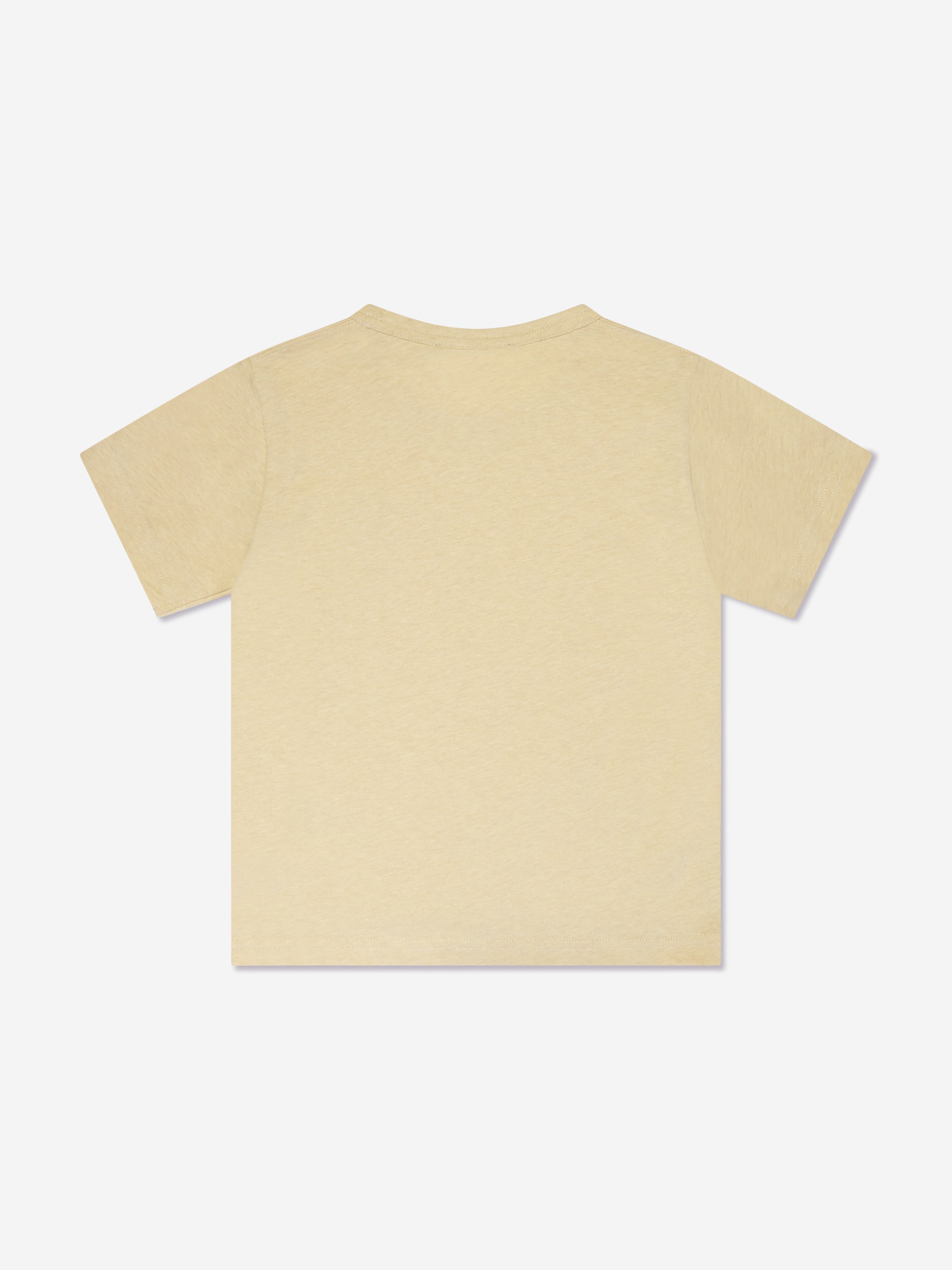 Acne Studios Kids Mini Nash Face Logo Patch T-Shirt in Yellow