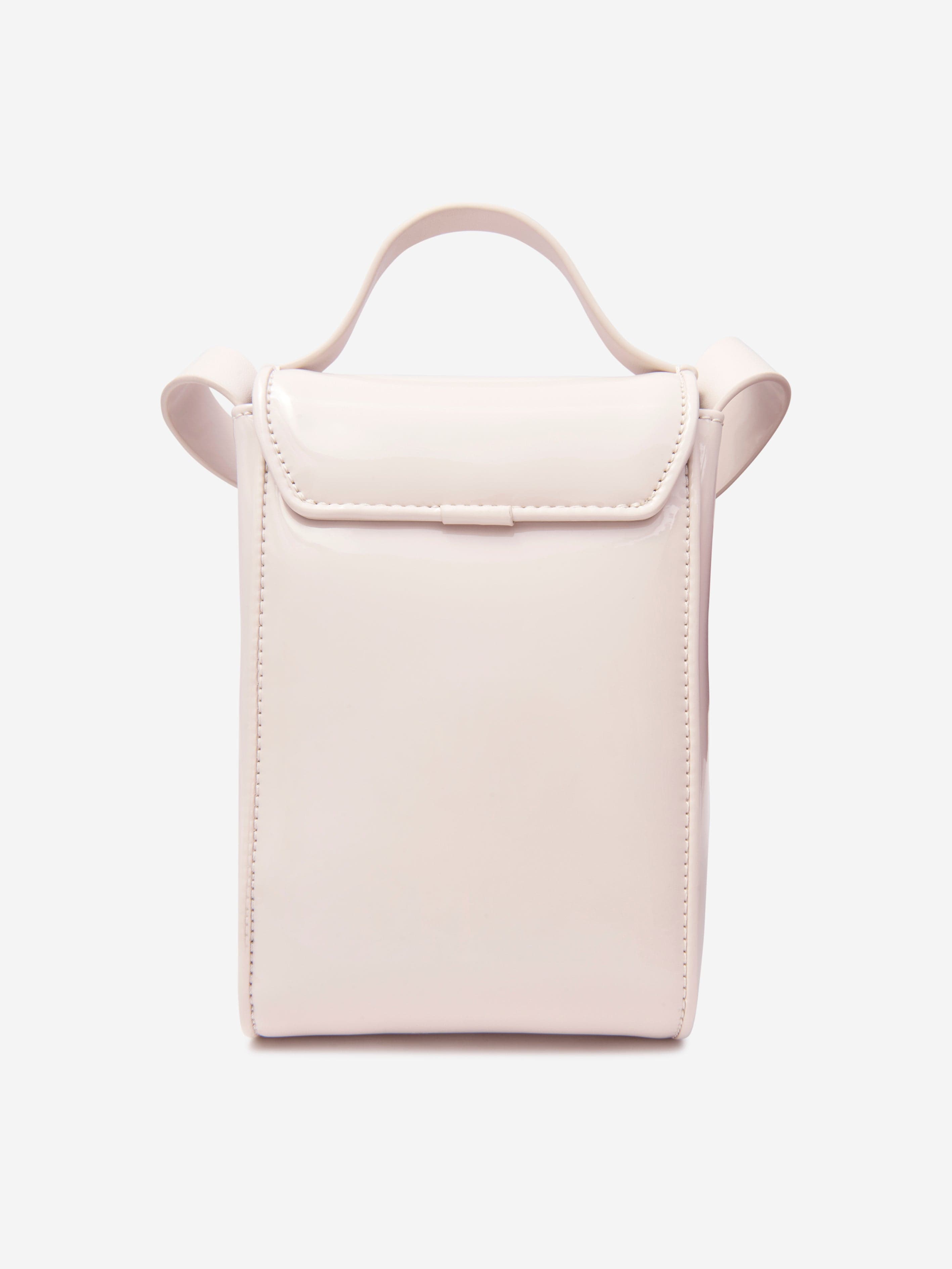 Acne Studios Kids Mini Crossbody Face Bag in Beige