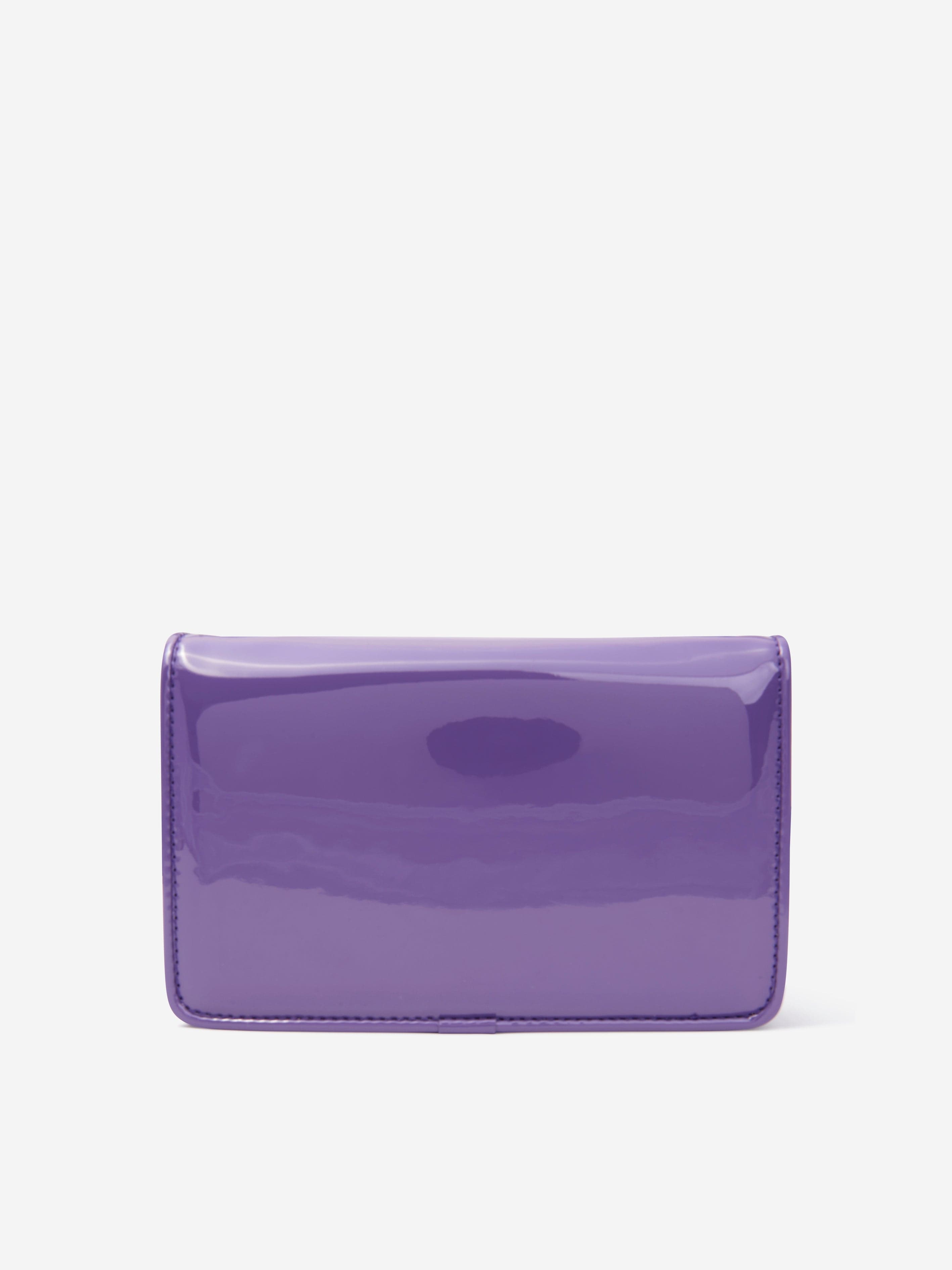 Acne Studios Kids Mini Crossbody Face Bag in Purple