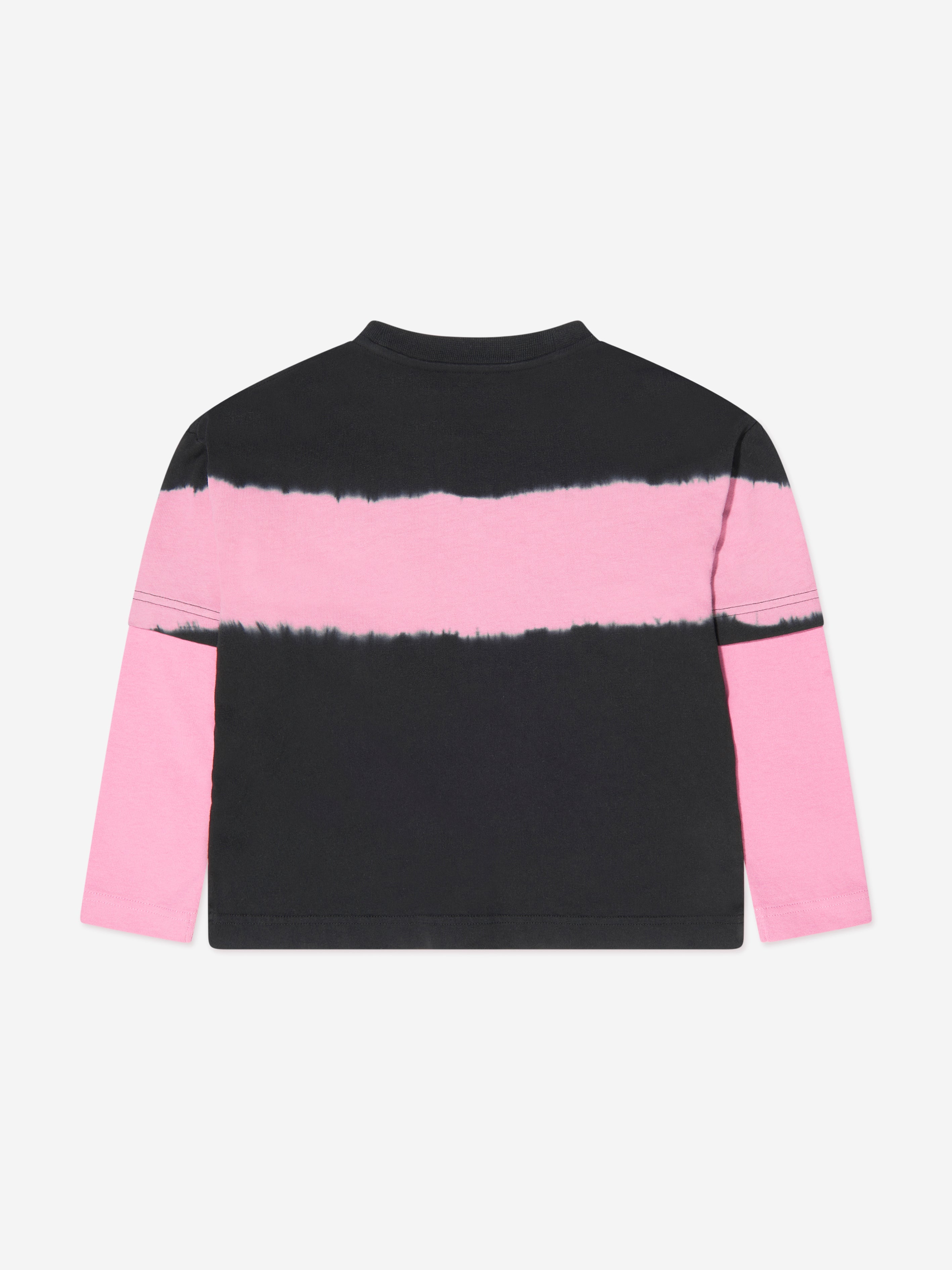 Acne Studios Kids Long Sleeve Colourblock T-Shirt in Black