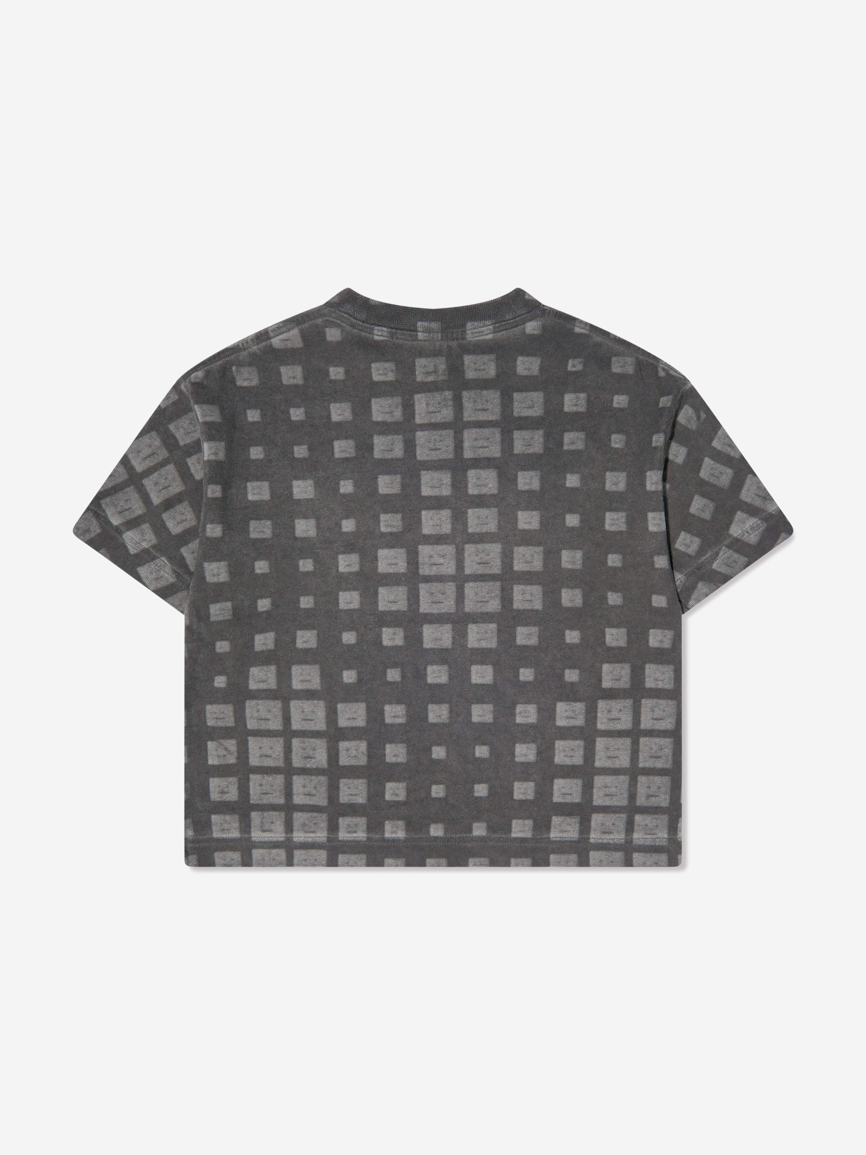 Acne Studios Kids Logo T-Shirt in Black