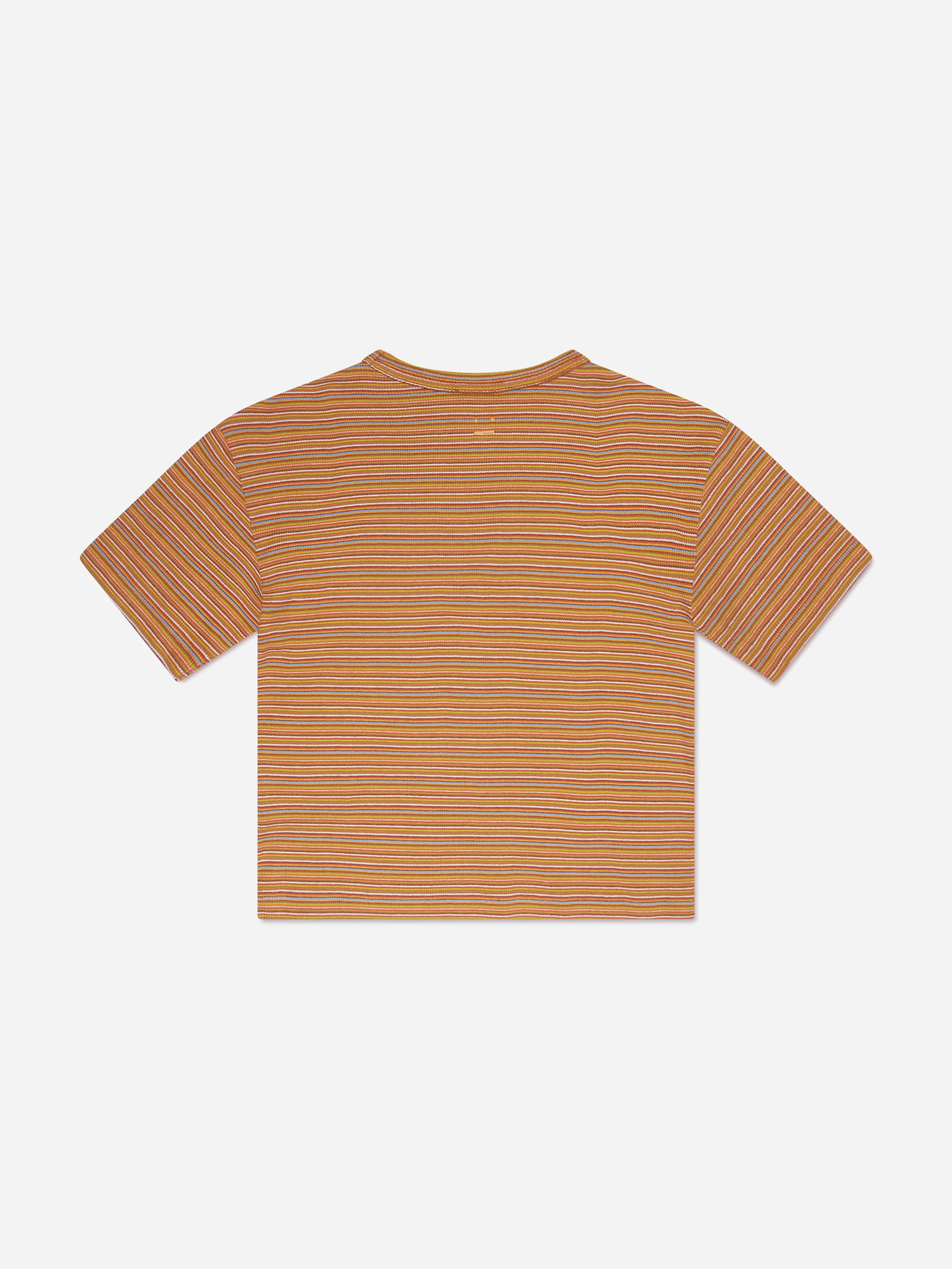 Acne Studios Kids Striped T-Shirt in Orange