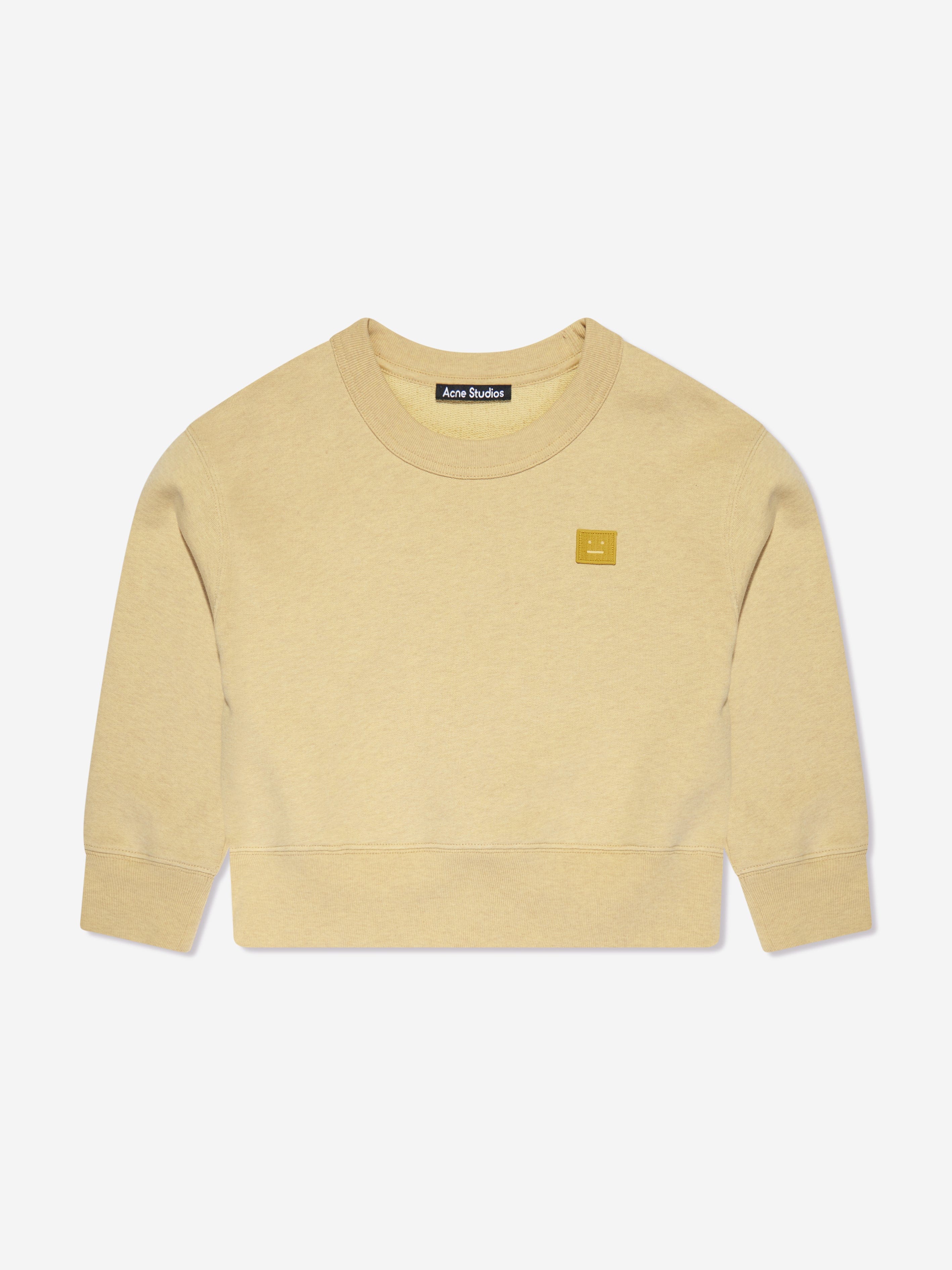 Acne Studios Kids Crew Neck Sweatshirt in Yellow