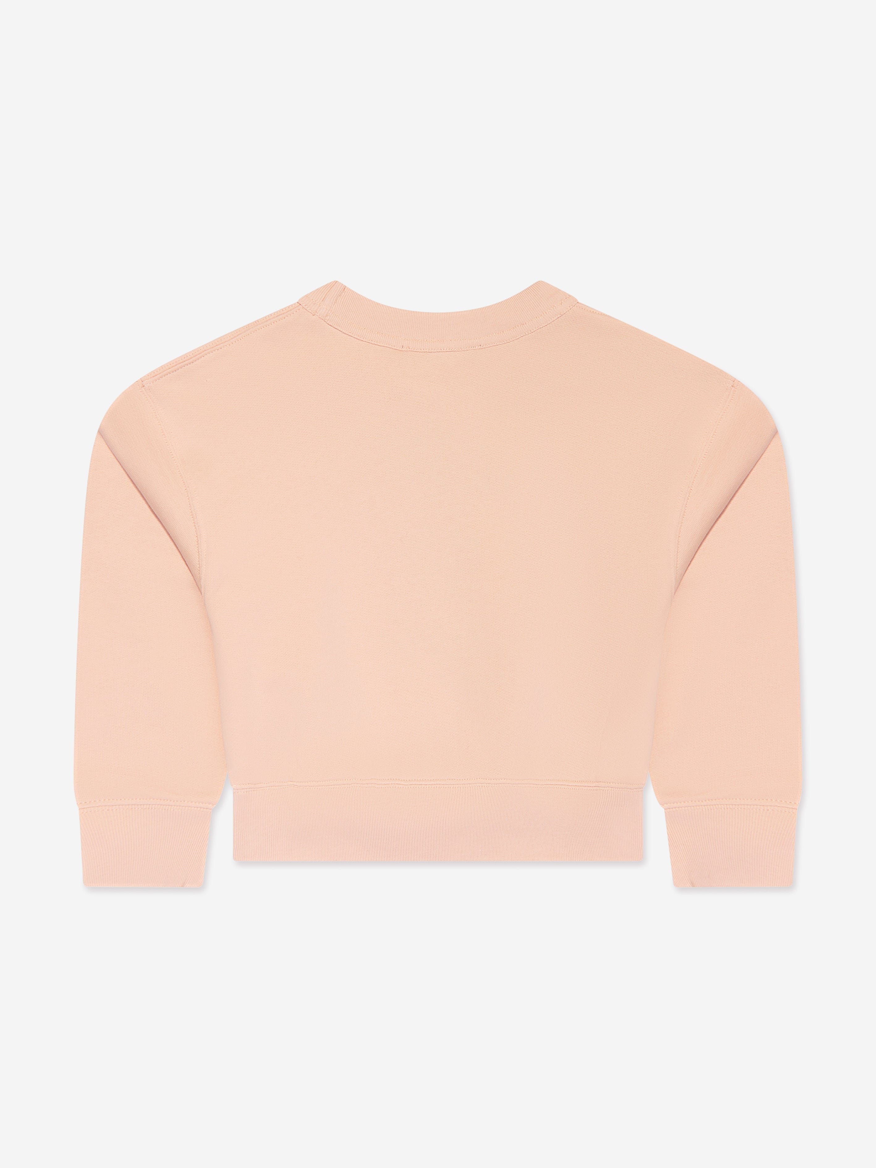 Acne Studios Kids Crew Neck Sweatshirt in Pink