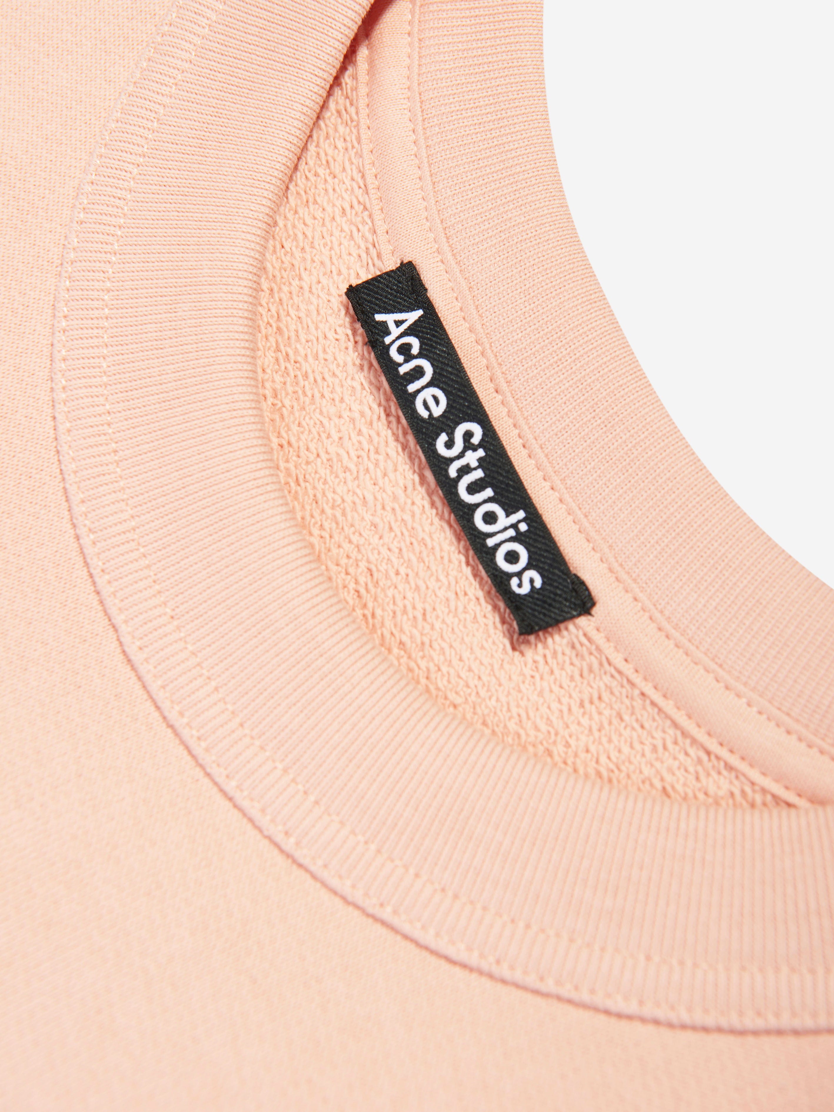 Acne Studios Kids Crew Neck Sweatshirt in Pink