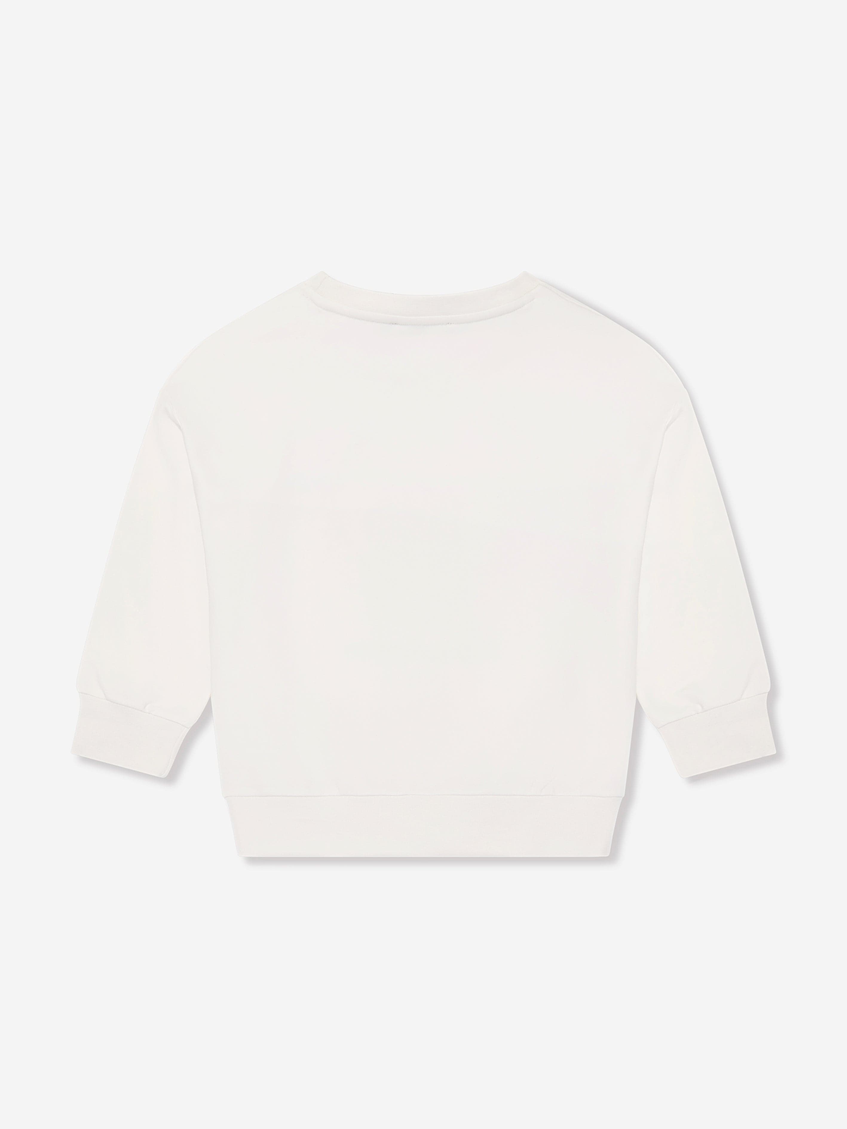 Aigner Girls Logo Sweatshirt in Ivory