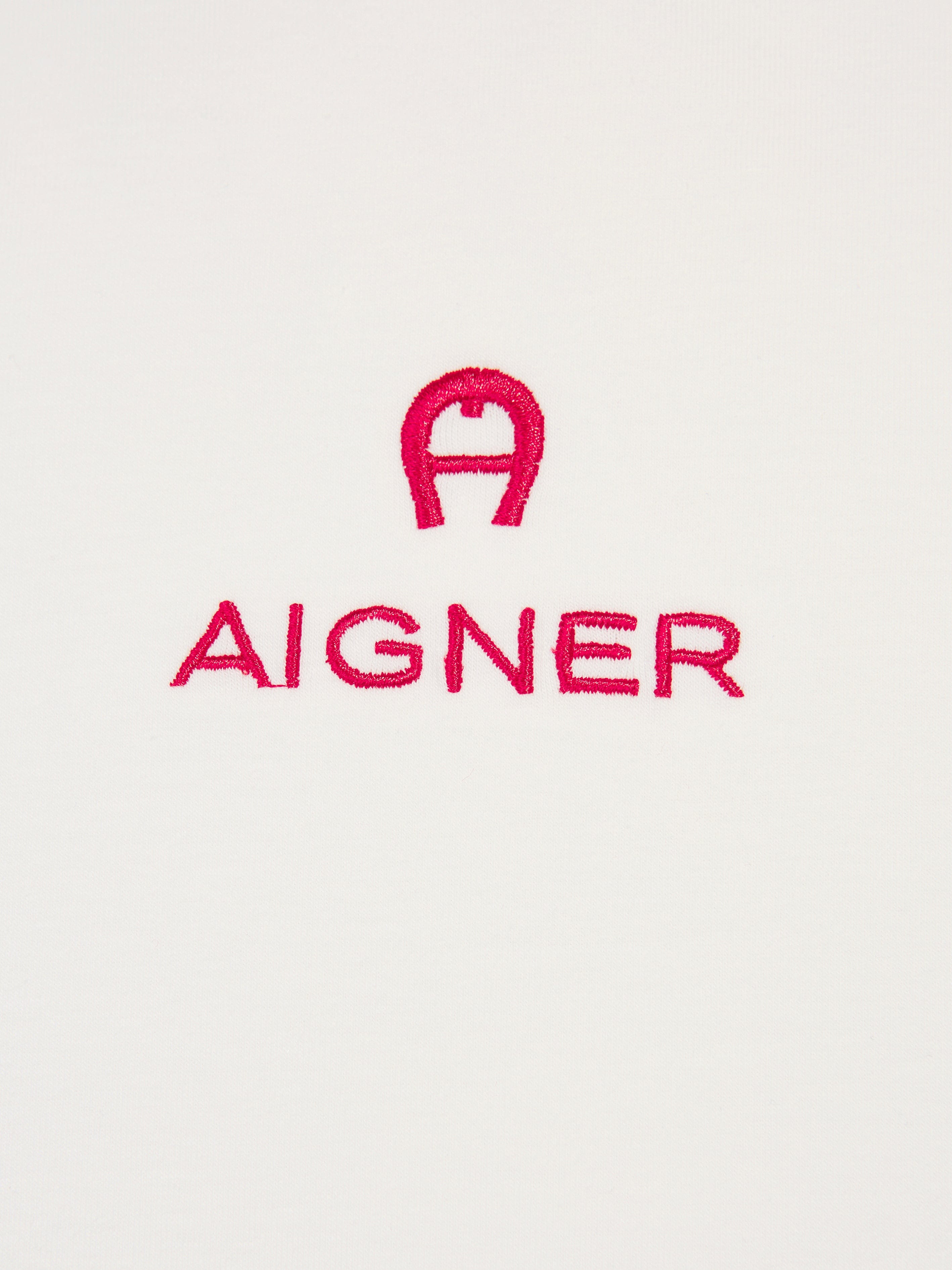 Aigner Girls Logo Dress in Ivory