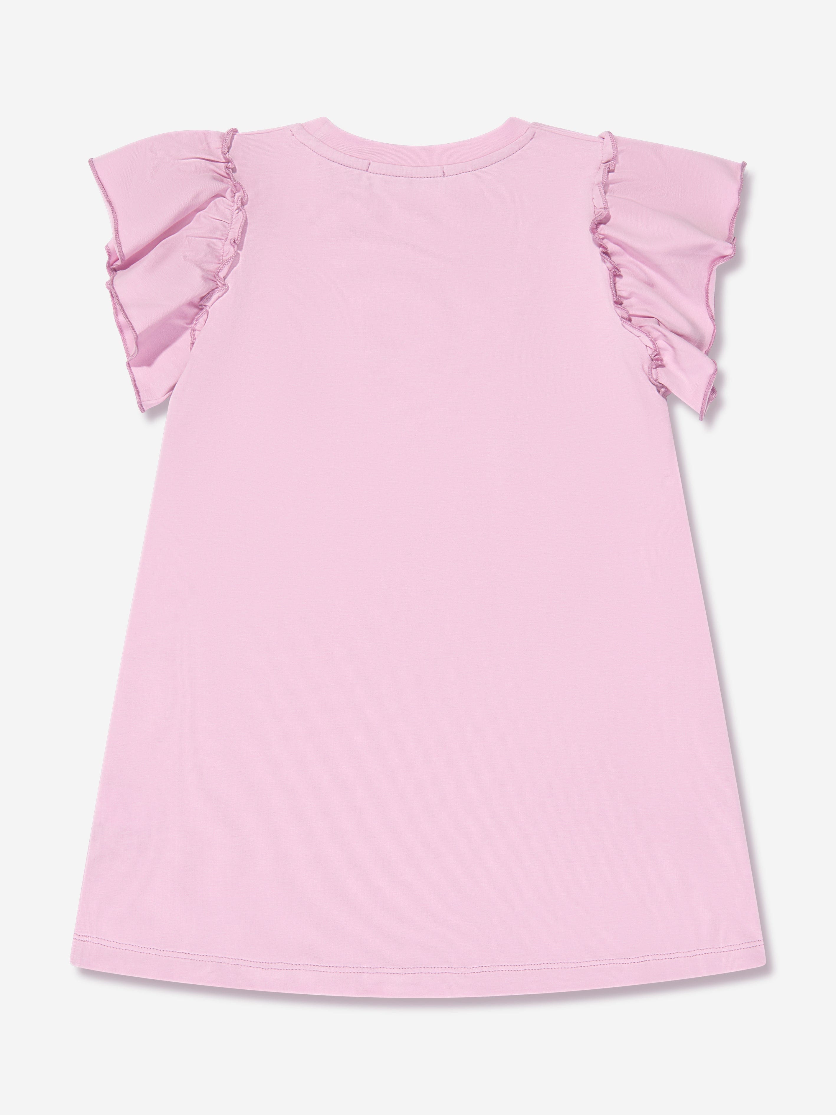 Aigner Girls Logo T-Shirt Dress in Pink