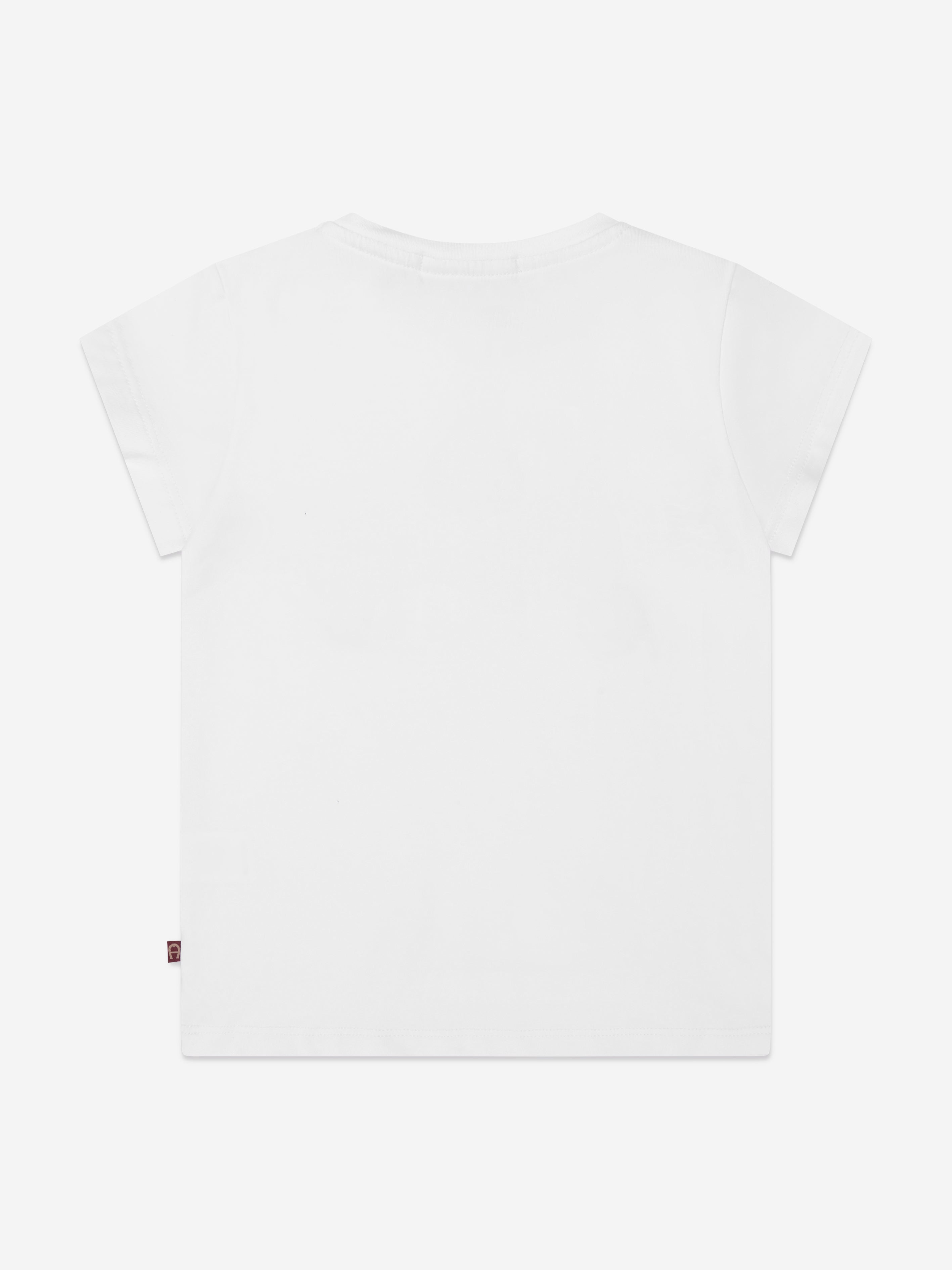 Aigner Girls Logo T-Shirt in White