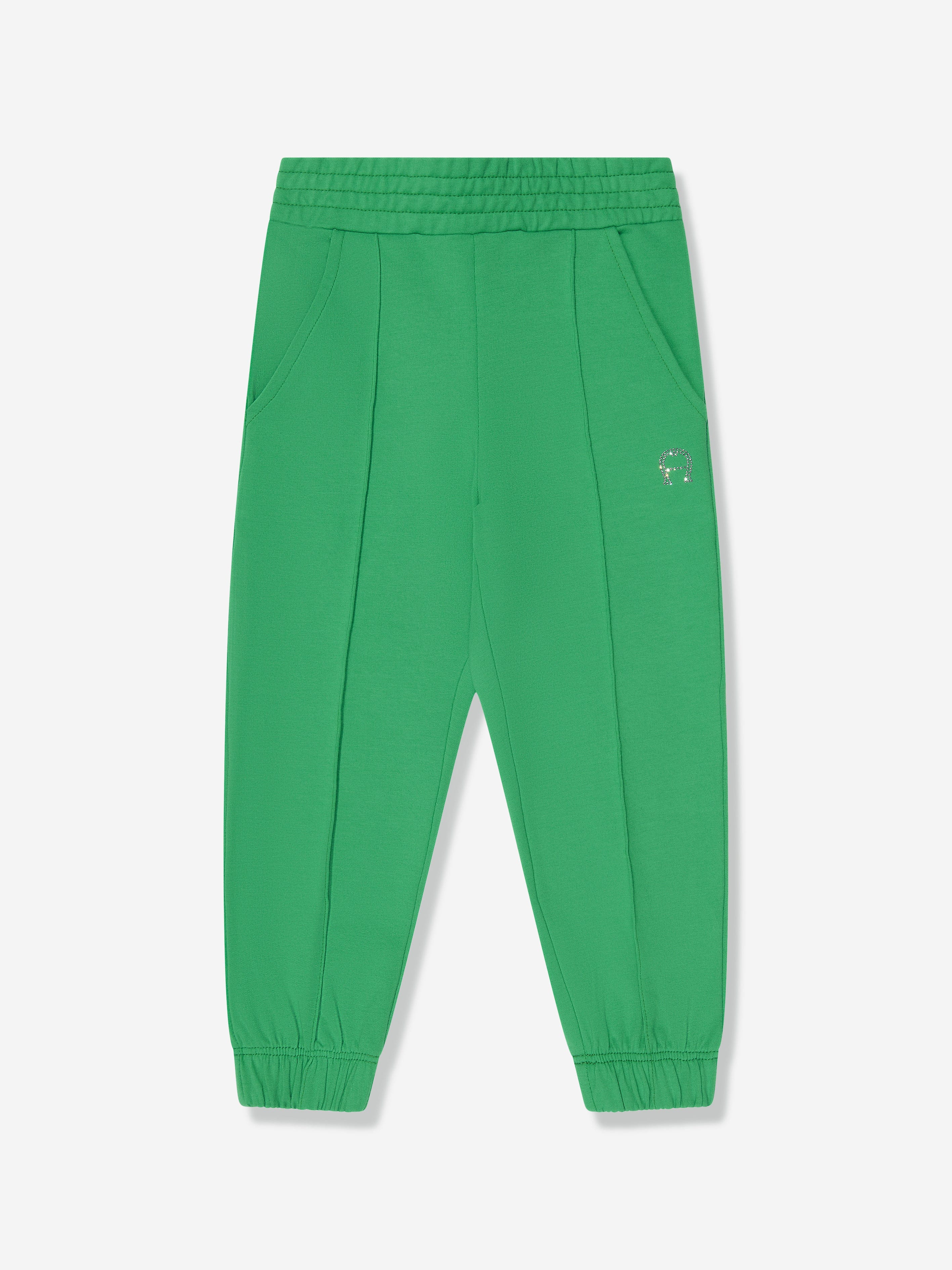 Aigner Girls Diamante Trousers in Green