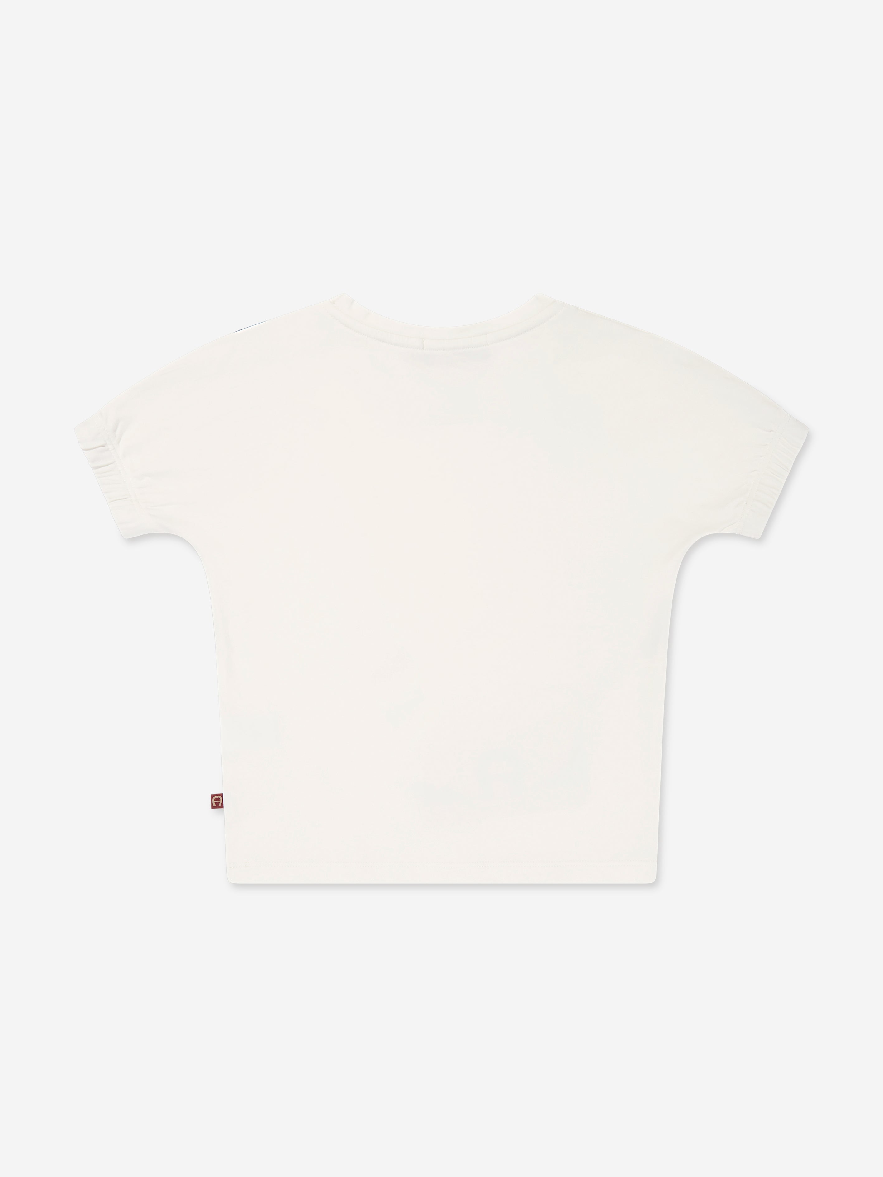 Aigner Girls Bag Print T-Shirt in Ivory