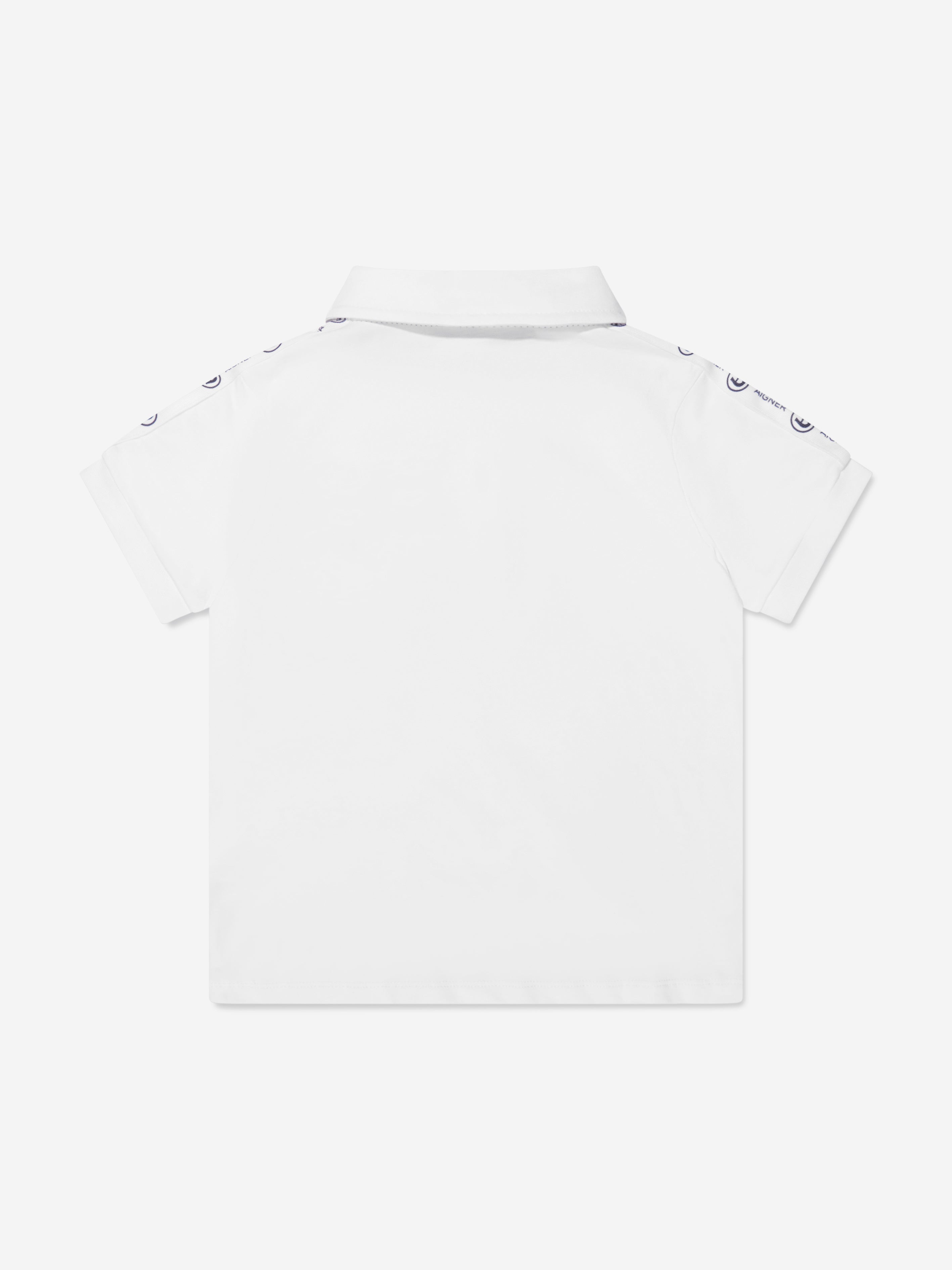 Aigner Boys Pocket Polo Shirt in White