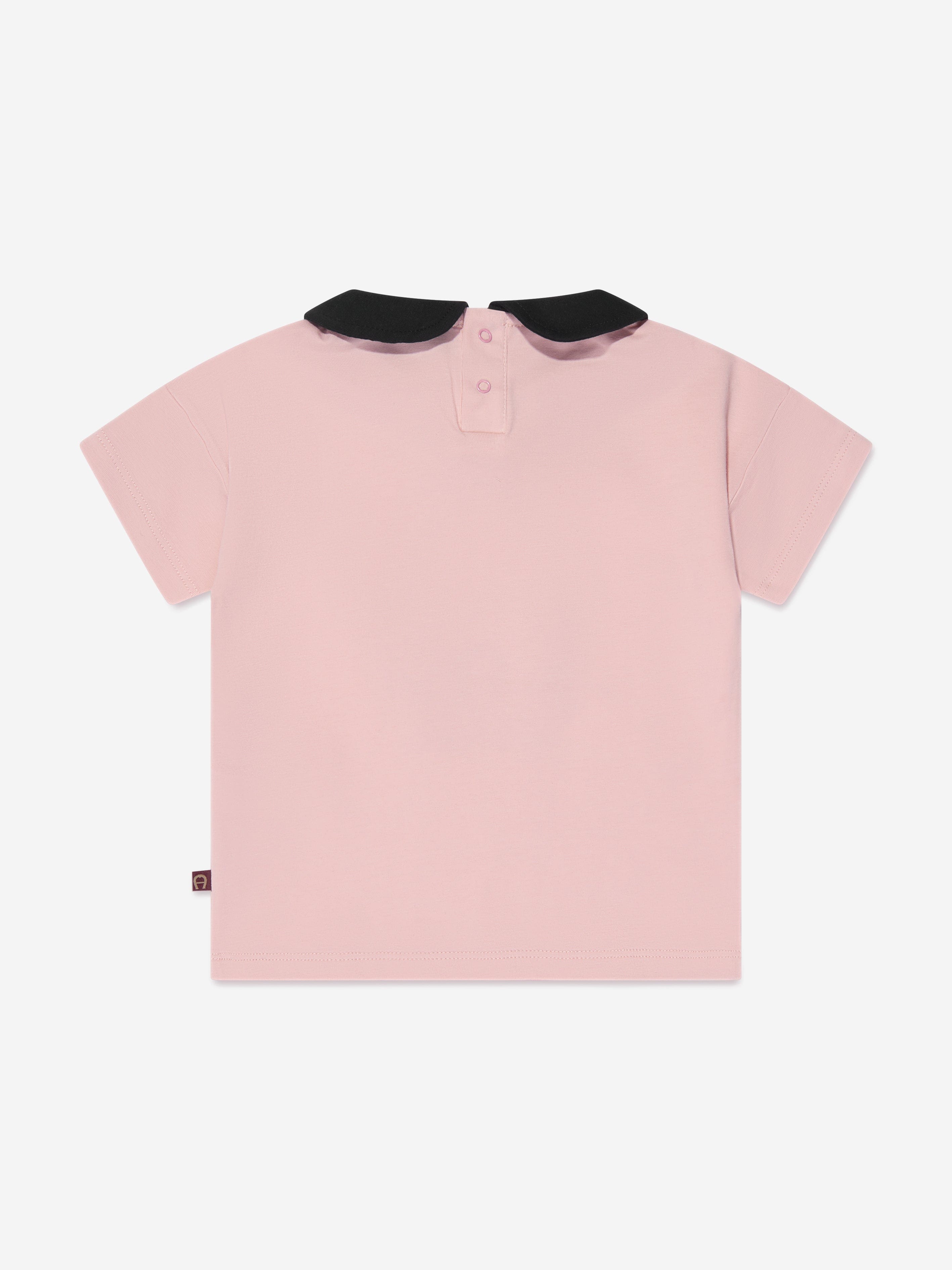 Aigner Baby Girls Bag Print T-Shirt in Pink