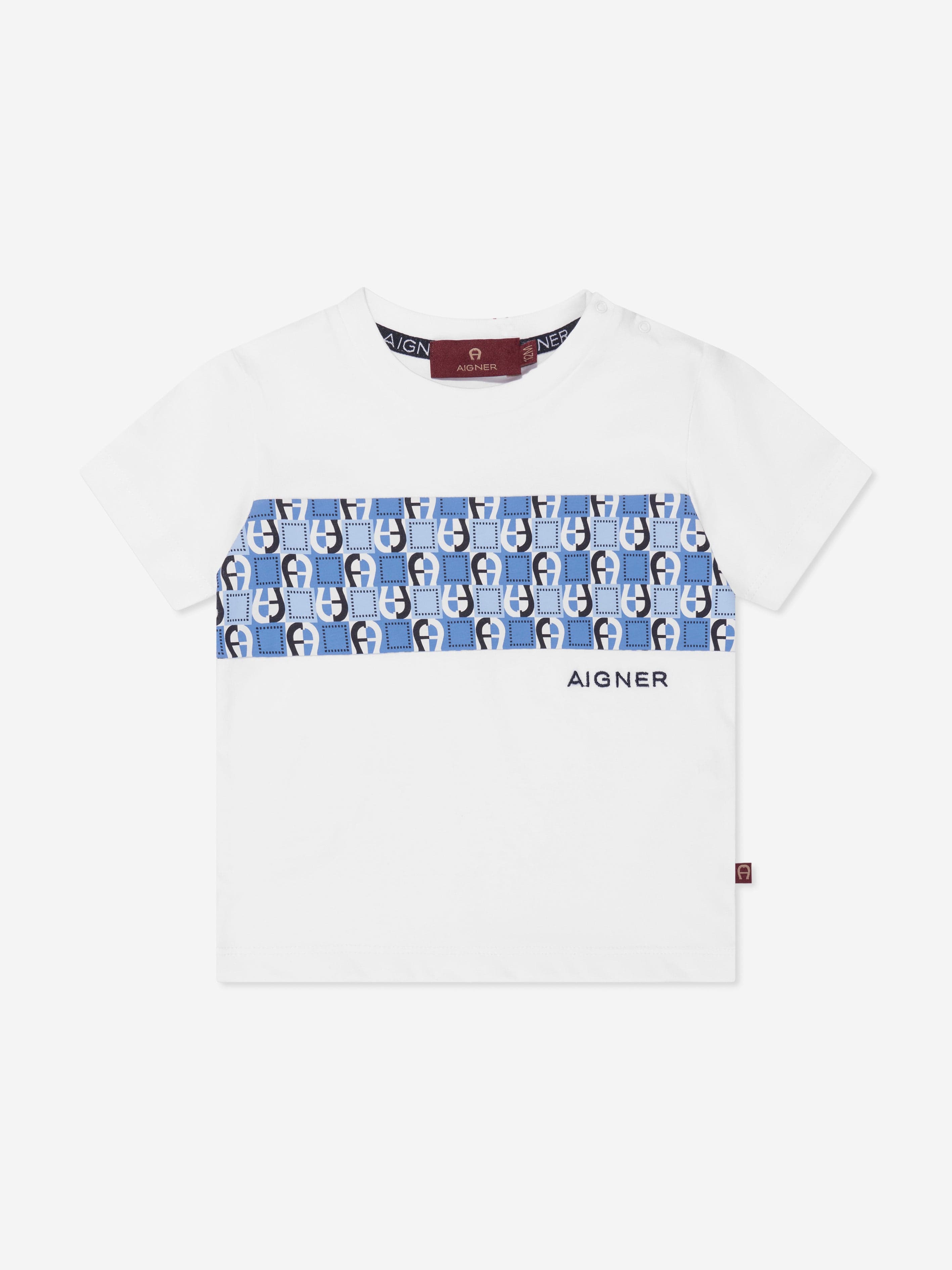 Aigner Baby Boys Logo T-Shirt in White