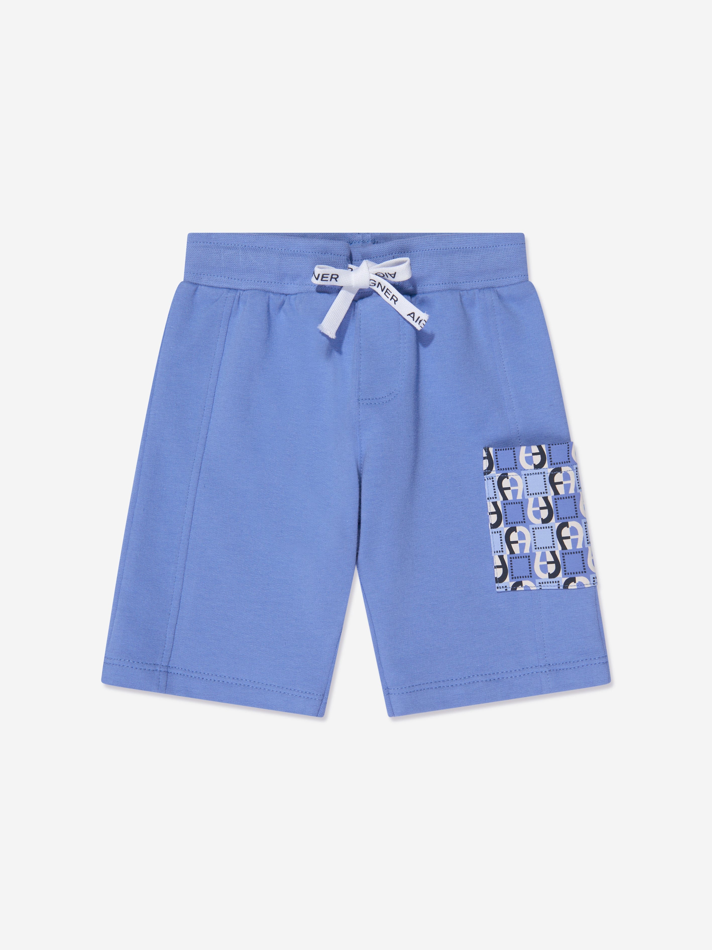 Aigner Baby Boys Logo Shorts in Blue