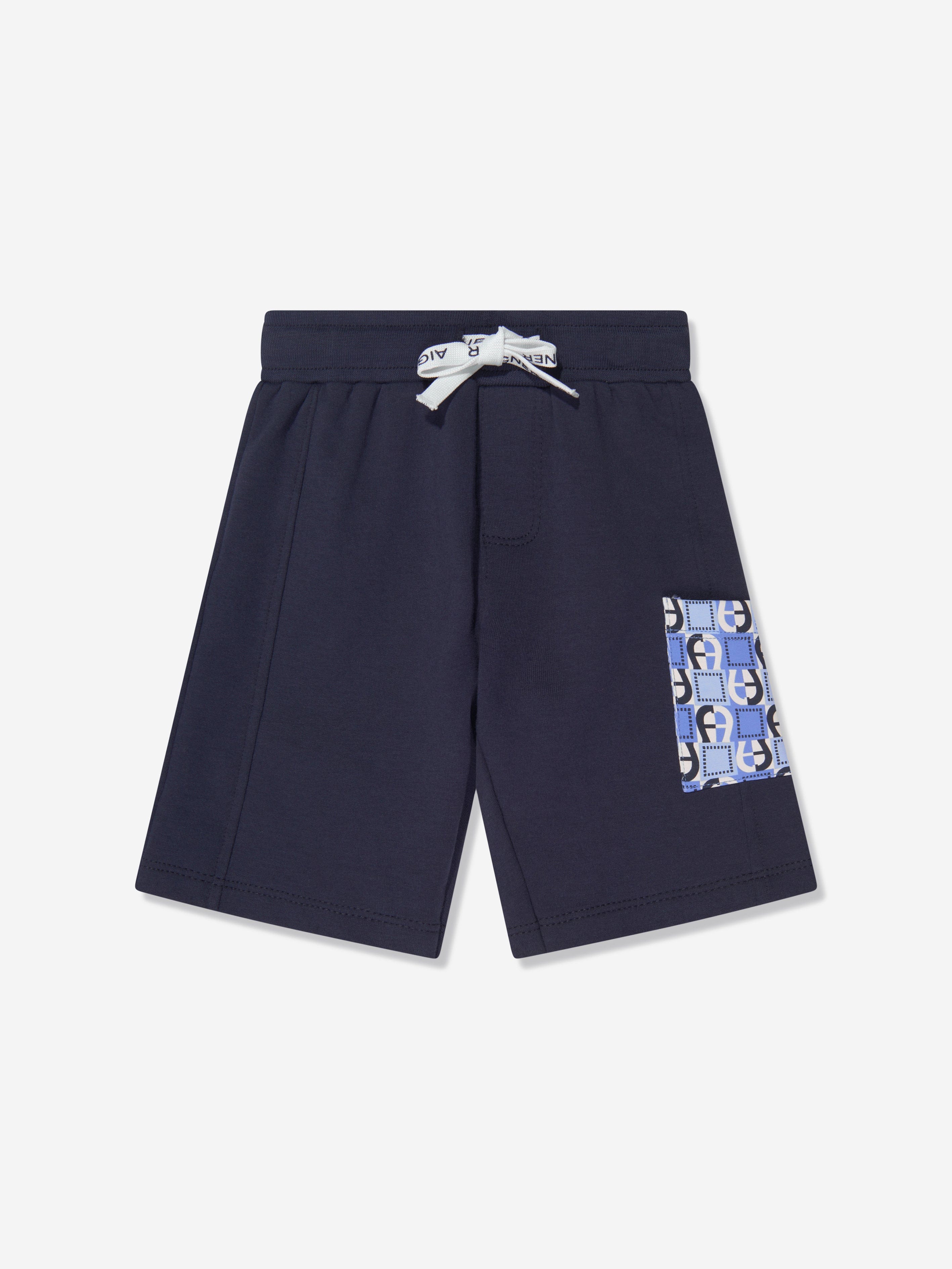 Aigner Baby Boys Logo Shorts in Navy