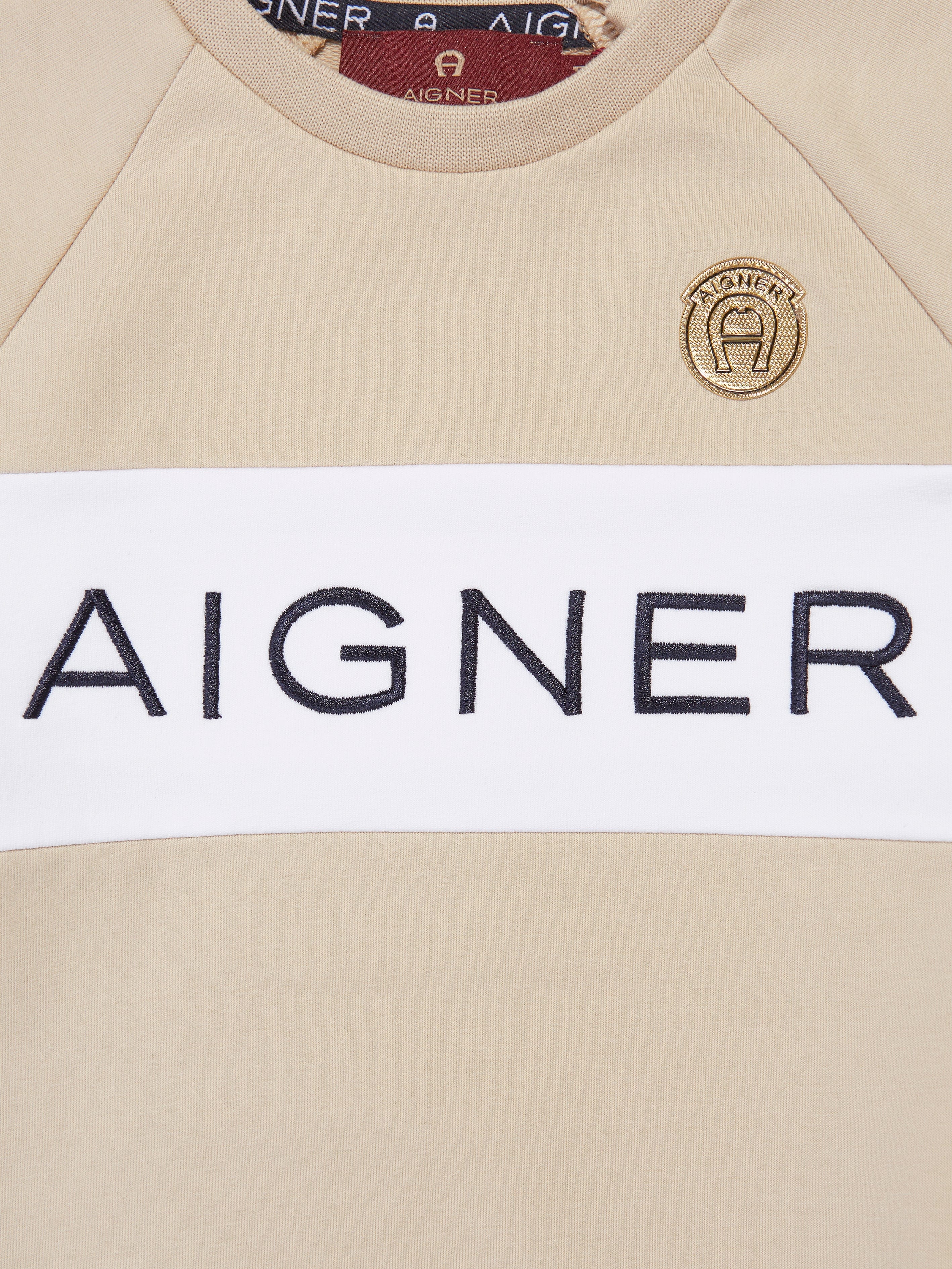 Aigner Baby Boys Logo Sweatshirt in Beige