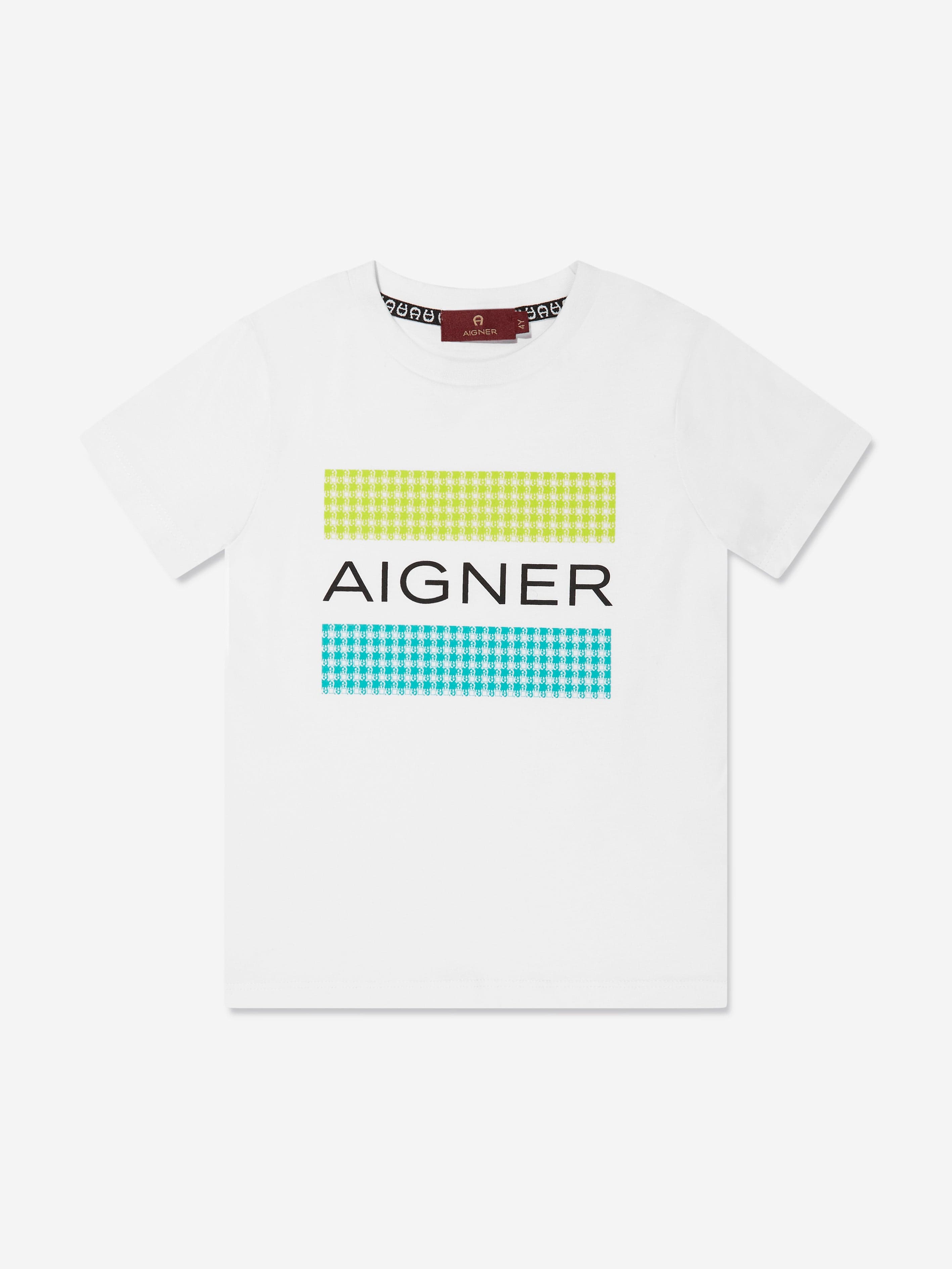 Aigner Boys T-Shirt And Shorts Set in White