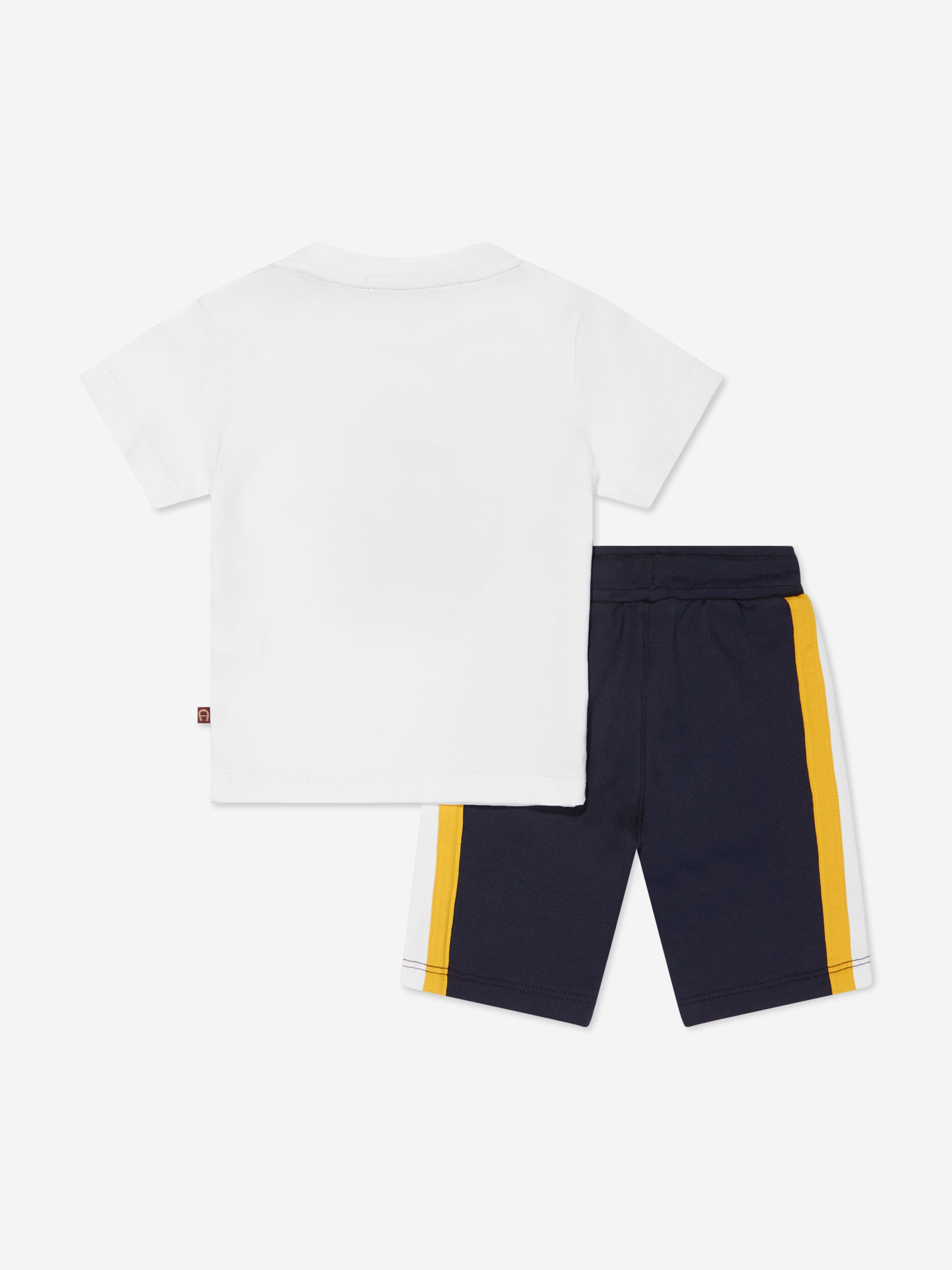 Aigner Baby Boys T-Shirt And Shorts Set in White