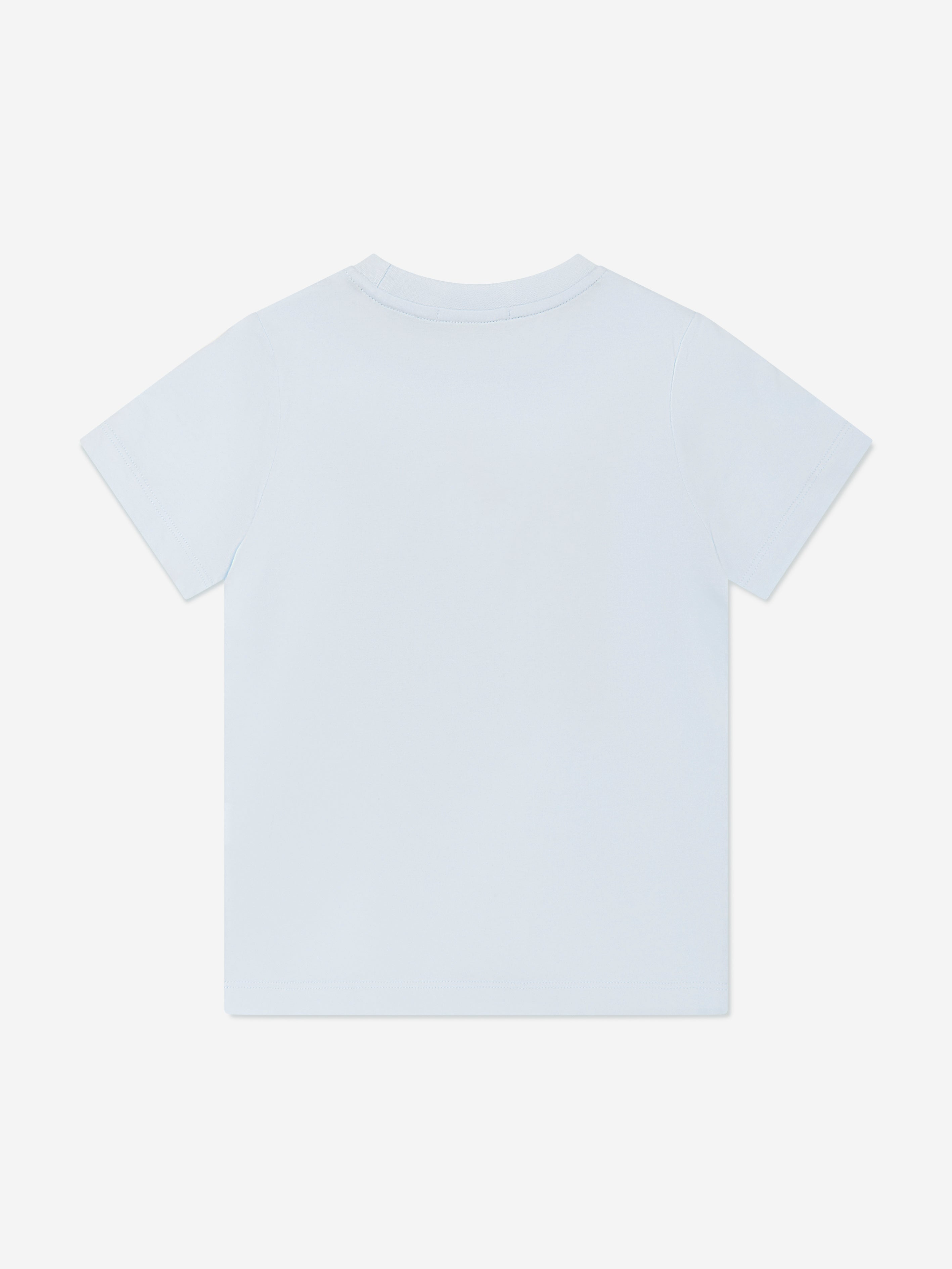 Aigner Boys Logo Print T-Shirt in Blue