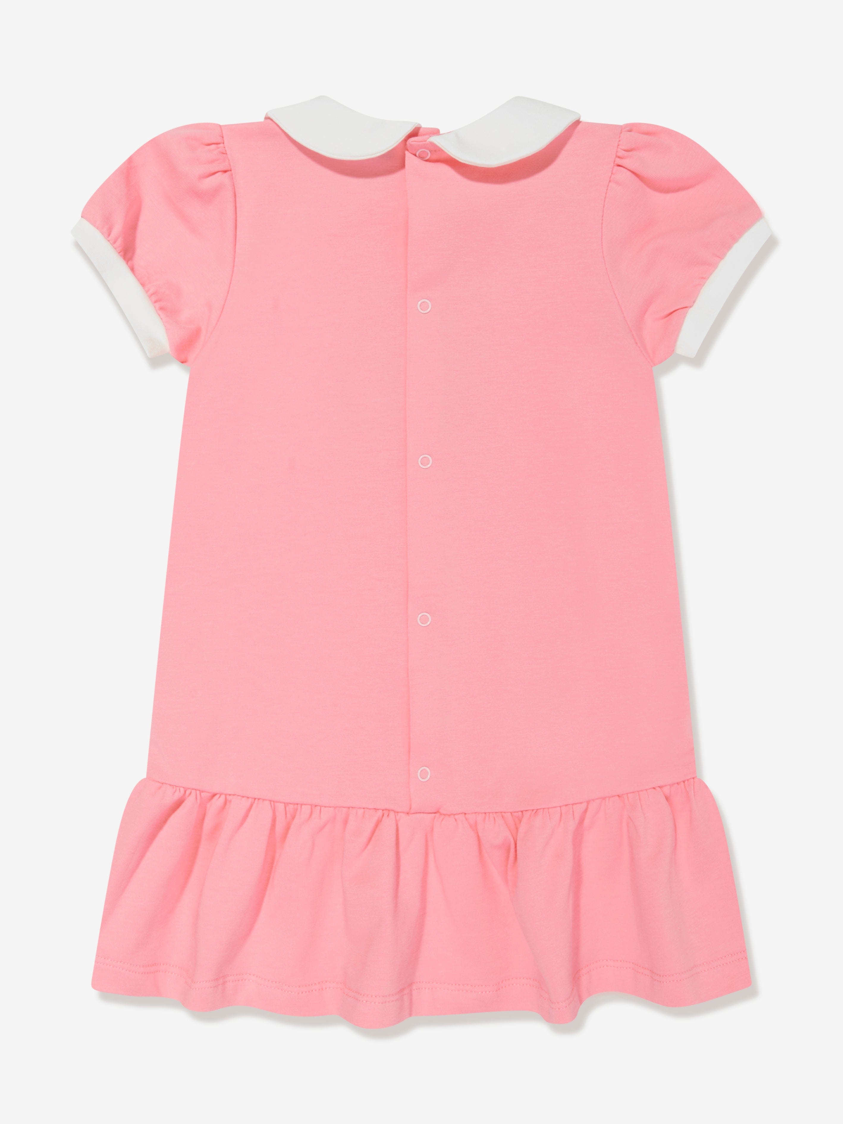 Aigner Baby Girls Logo Print Dress in Pink