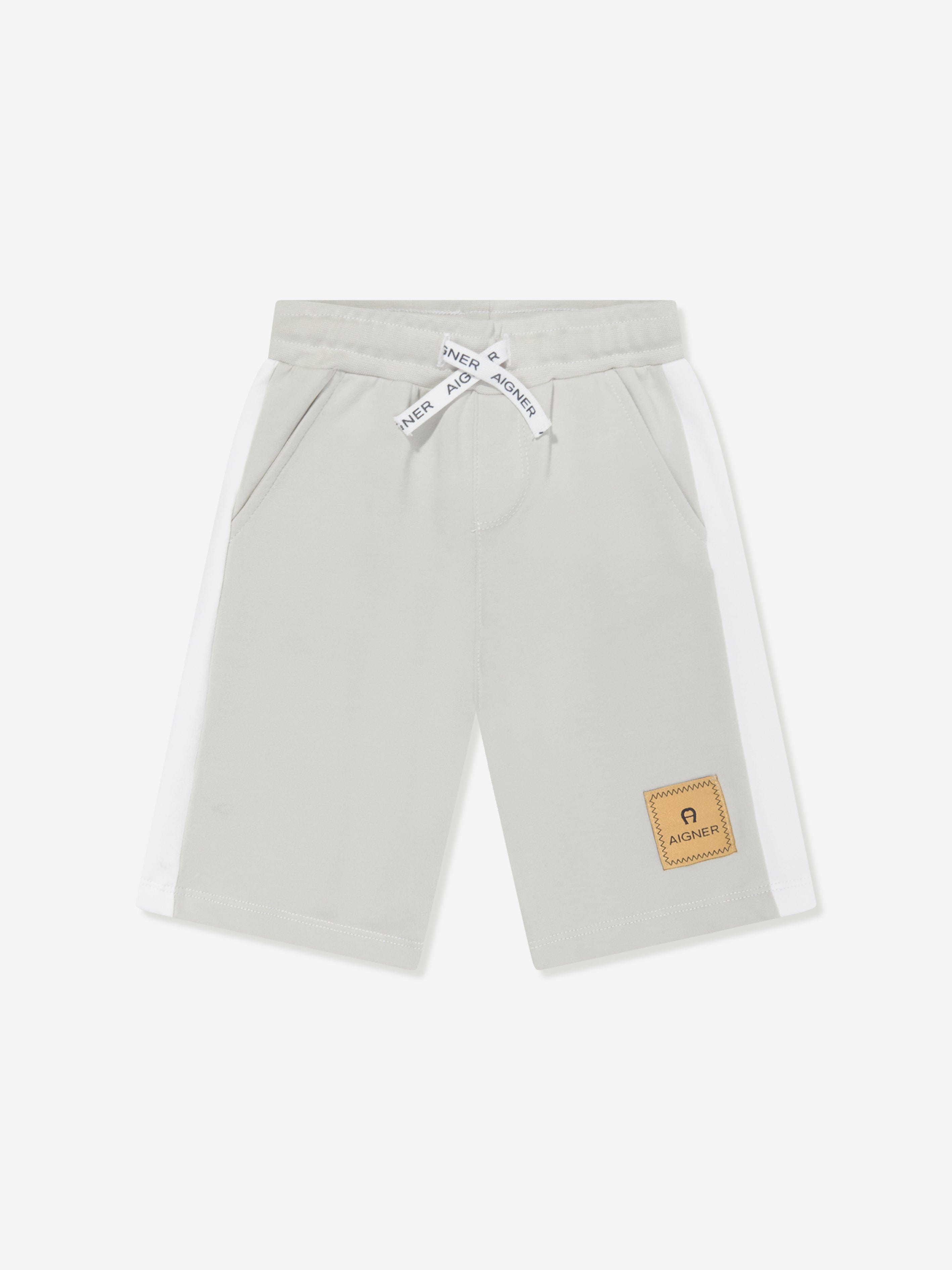 Aigner Baby Boys Logo Bermuda Shorts in Grey