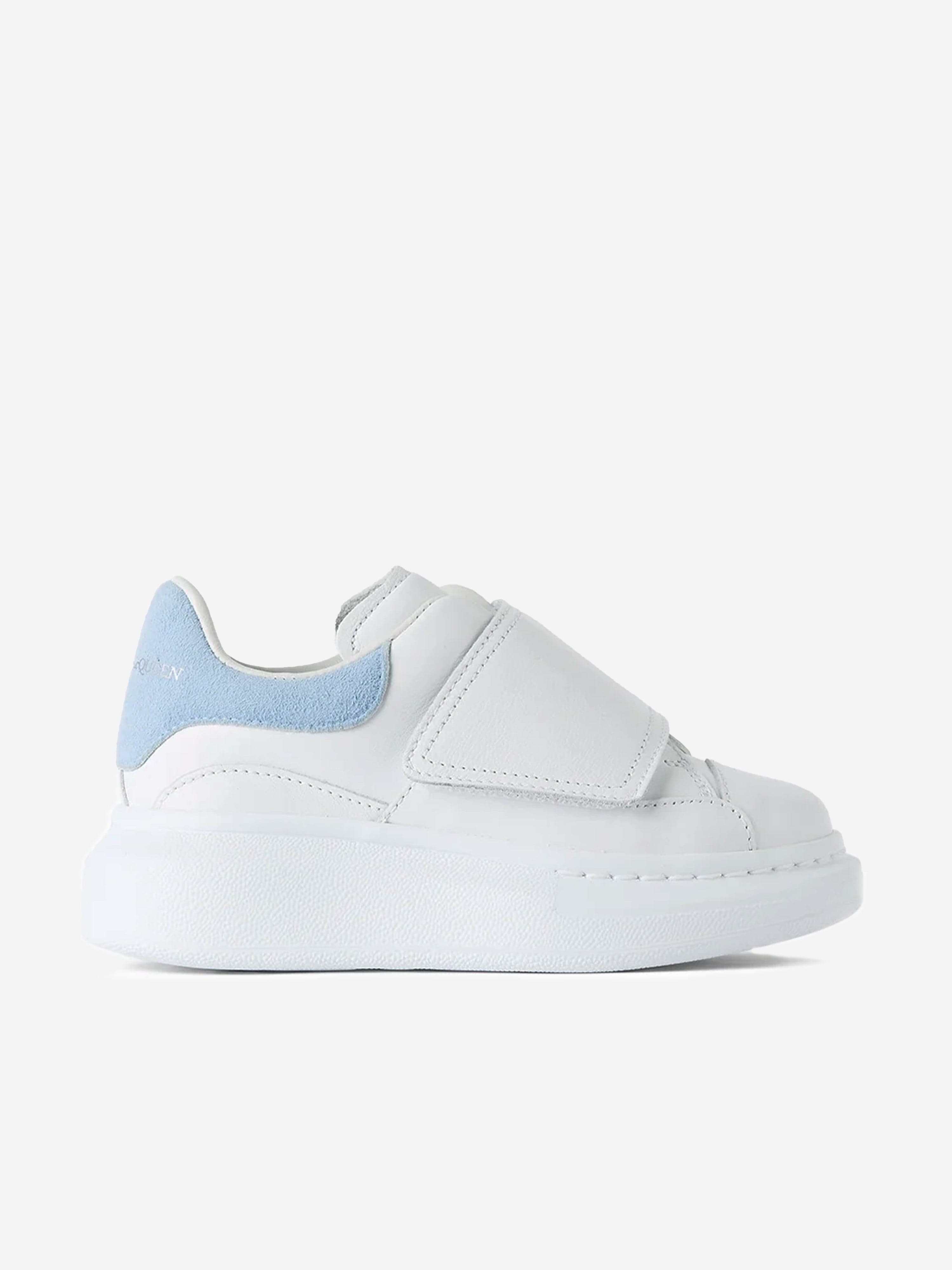 Alexander McQueen Kids Leather Velcro Trainers