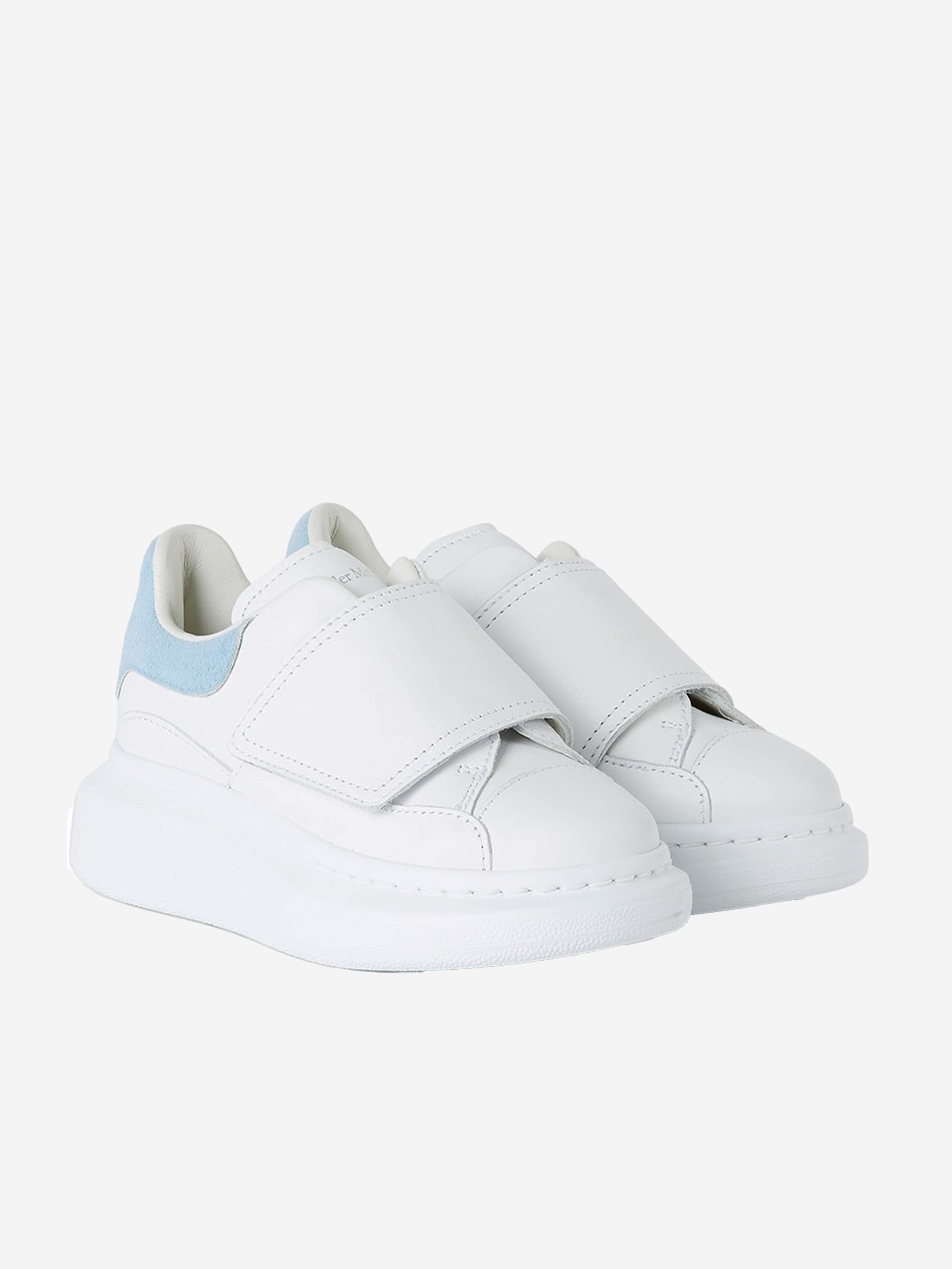 Alexander McQueen Kids Leather Velcro Trainers