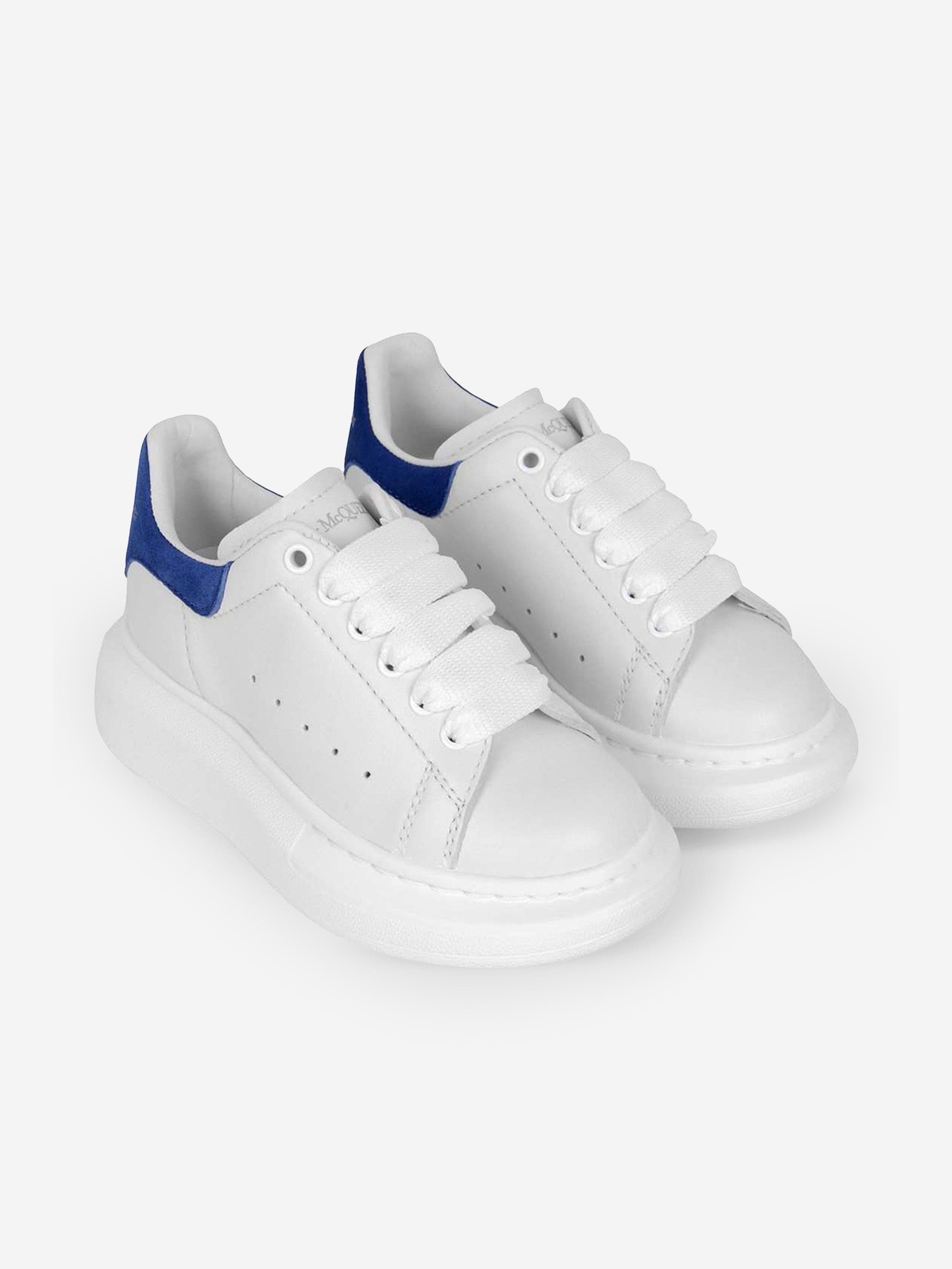 Alexander McQueen Kids Leather Lace Up Trainers