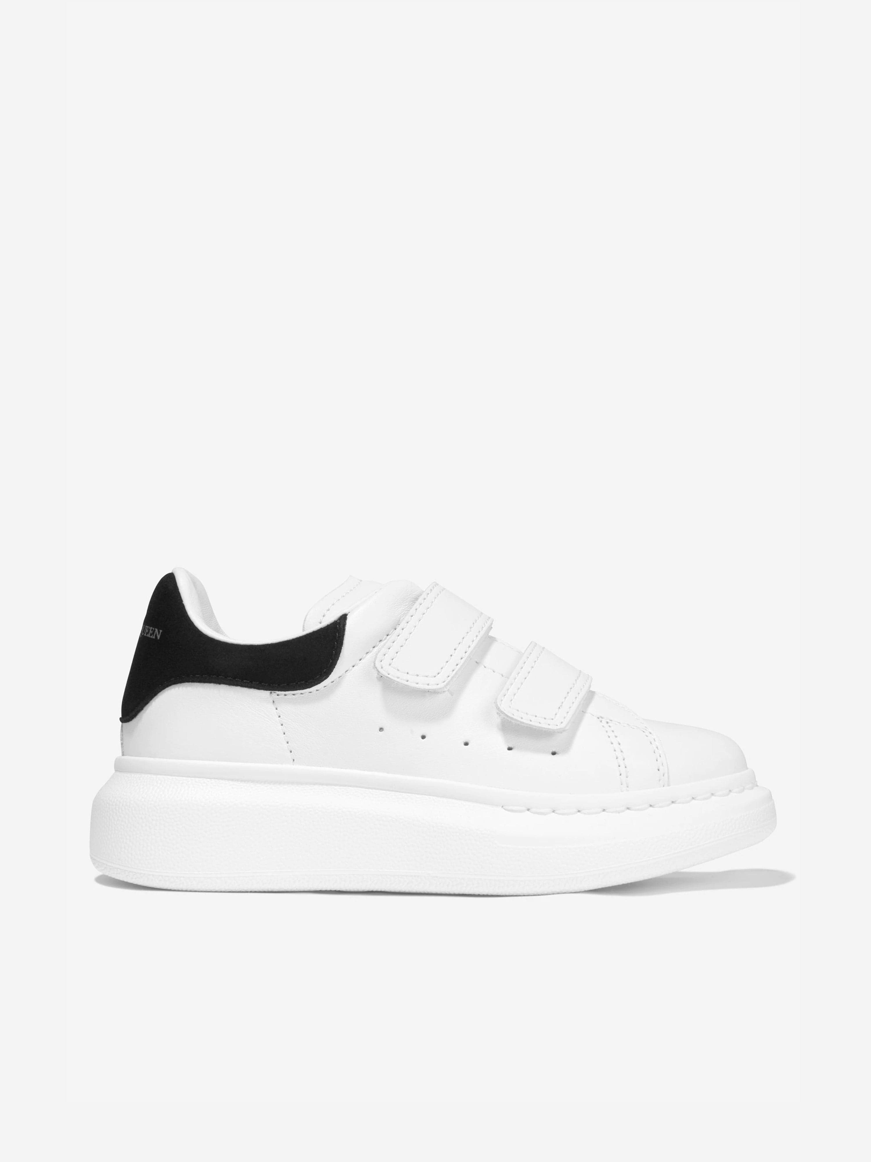 Alexander McQueen Kids Leather Velcro Strap Chunky Trainers