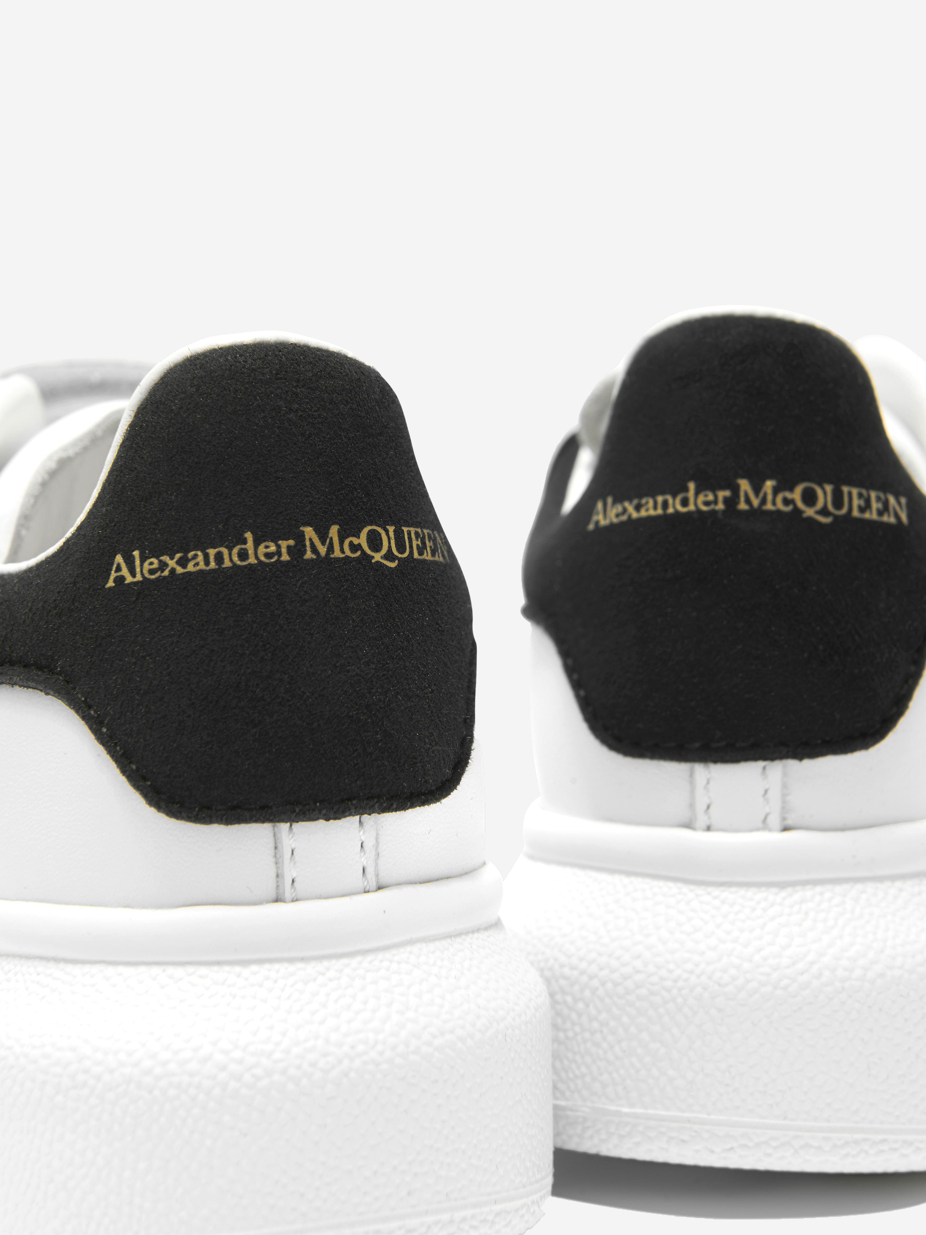 Alexander McQueen Kids Leather Velcro Strap Chunky Trainers