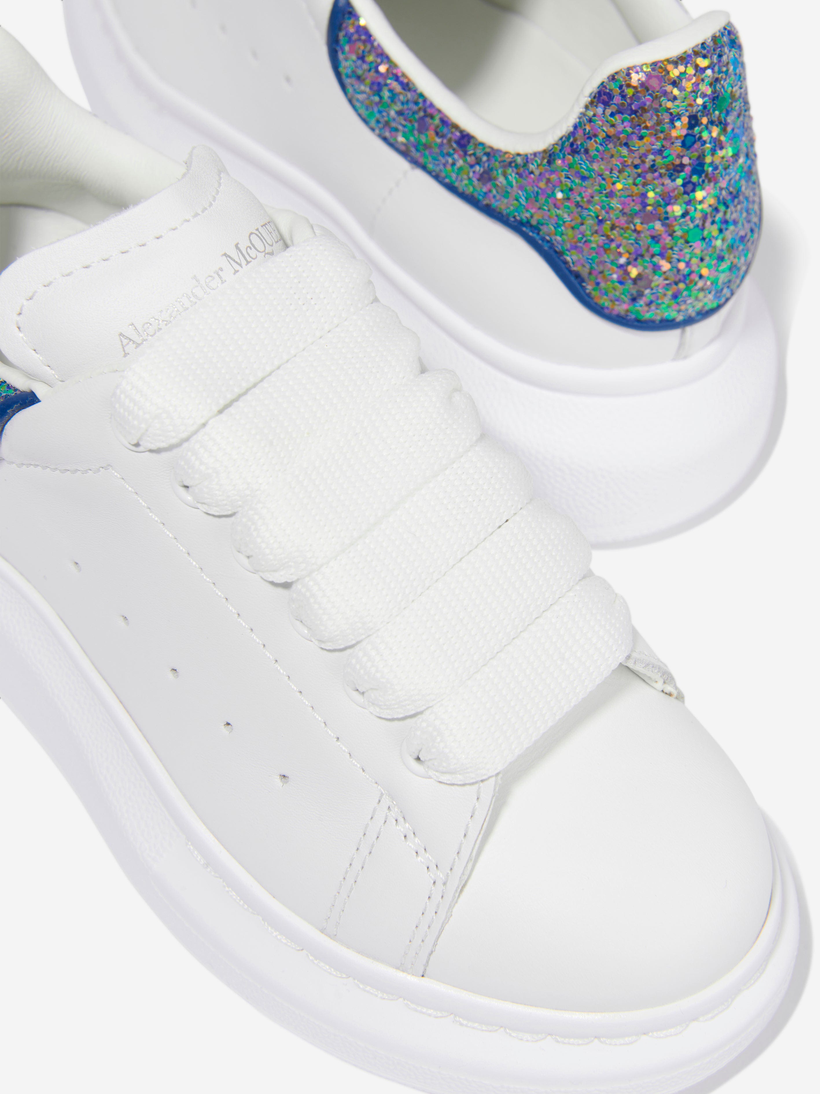 Alexander McQueen Girls All Over Disco Glitter Trainers