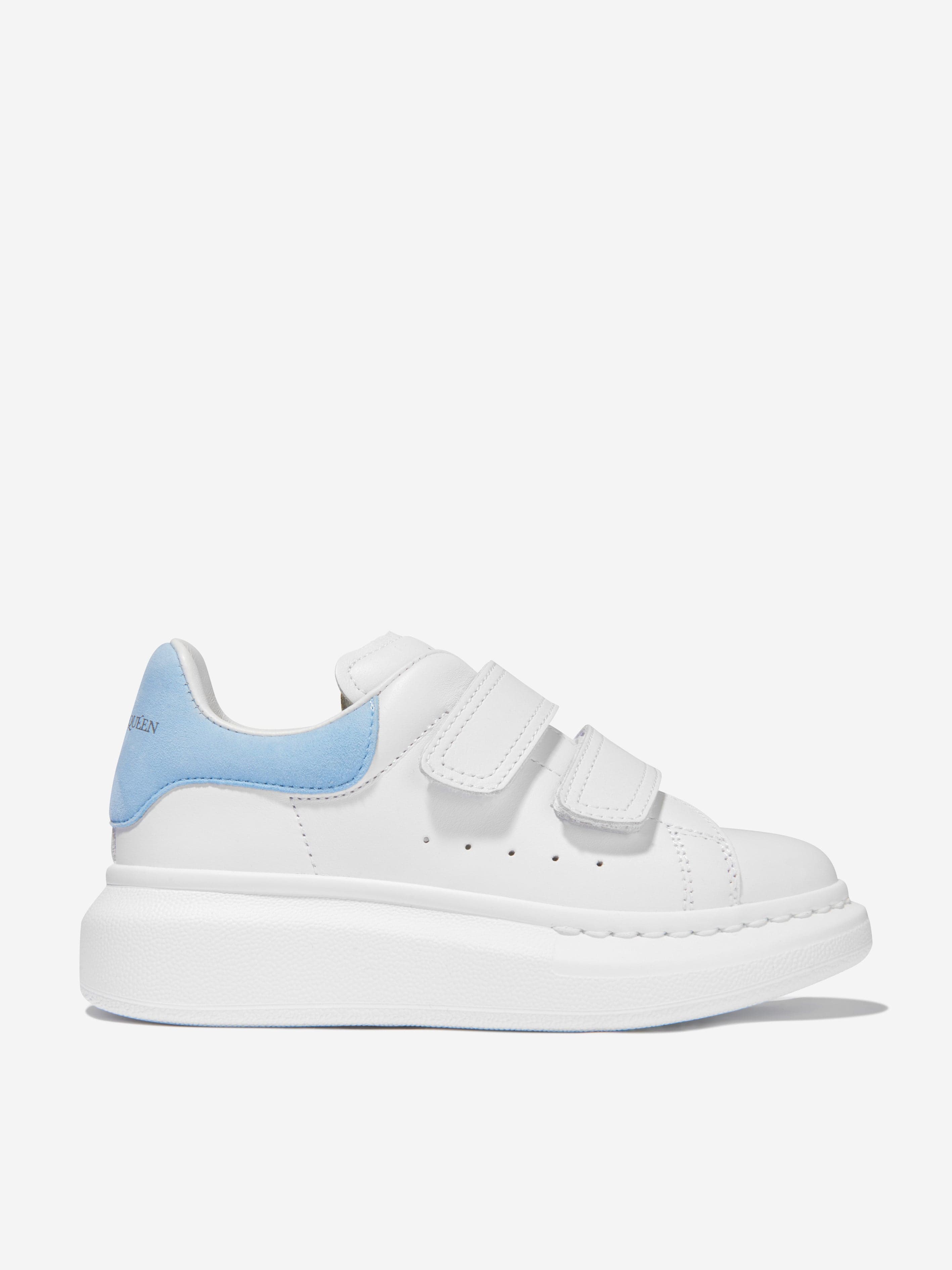 Alexander McQueen Kids Leather Velcro Strap Chunky Trainers