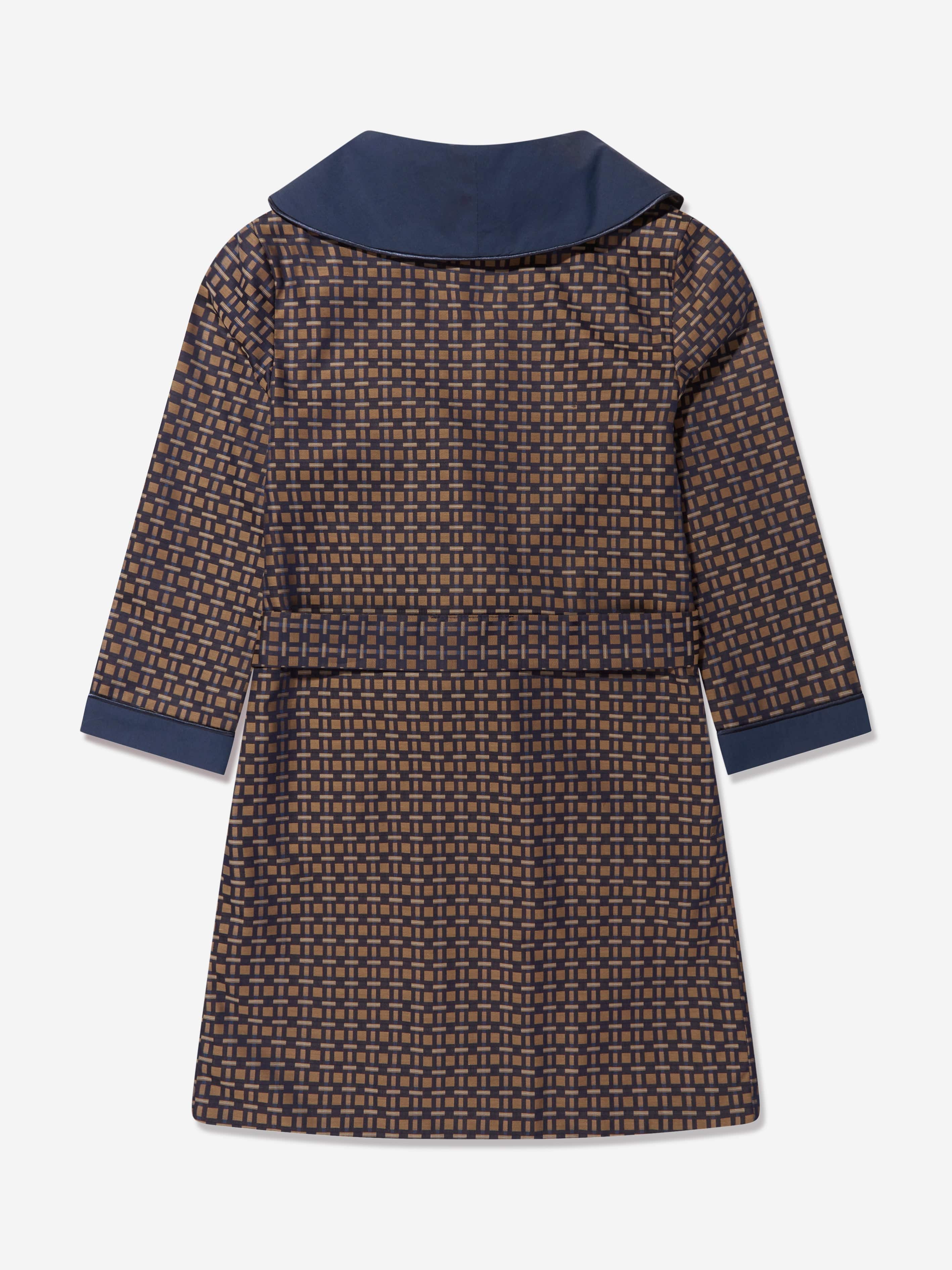 Amiki Children Boys Theodore Dressing Gown in Navy