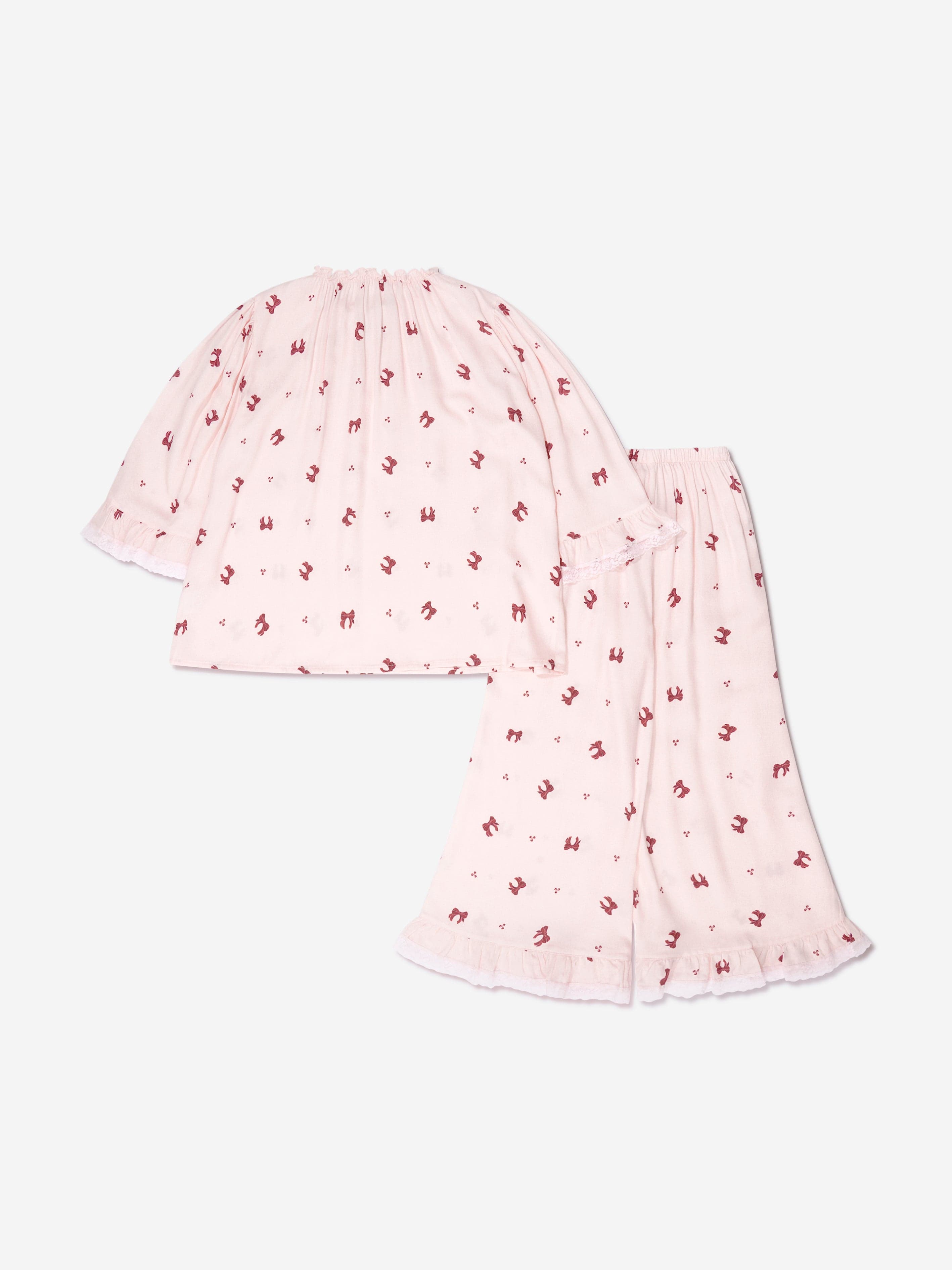 Amiki Children Girls Bow Print Melany Pyjamas