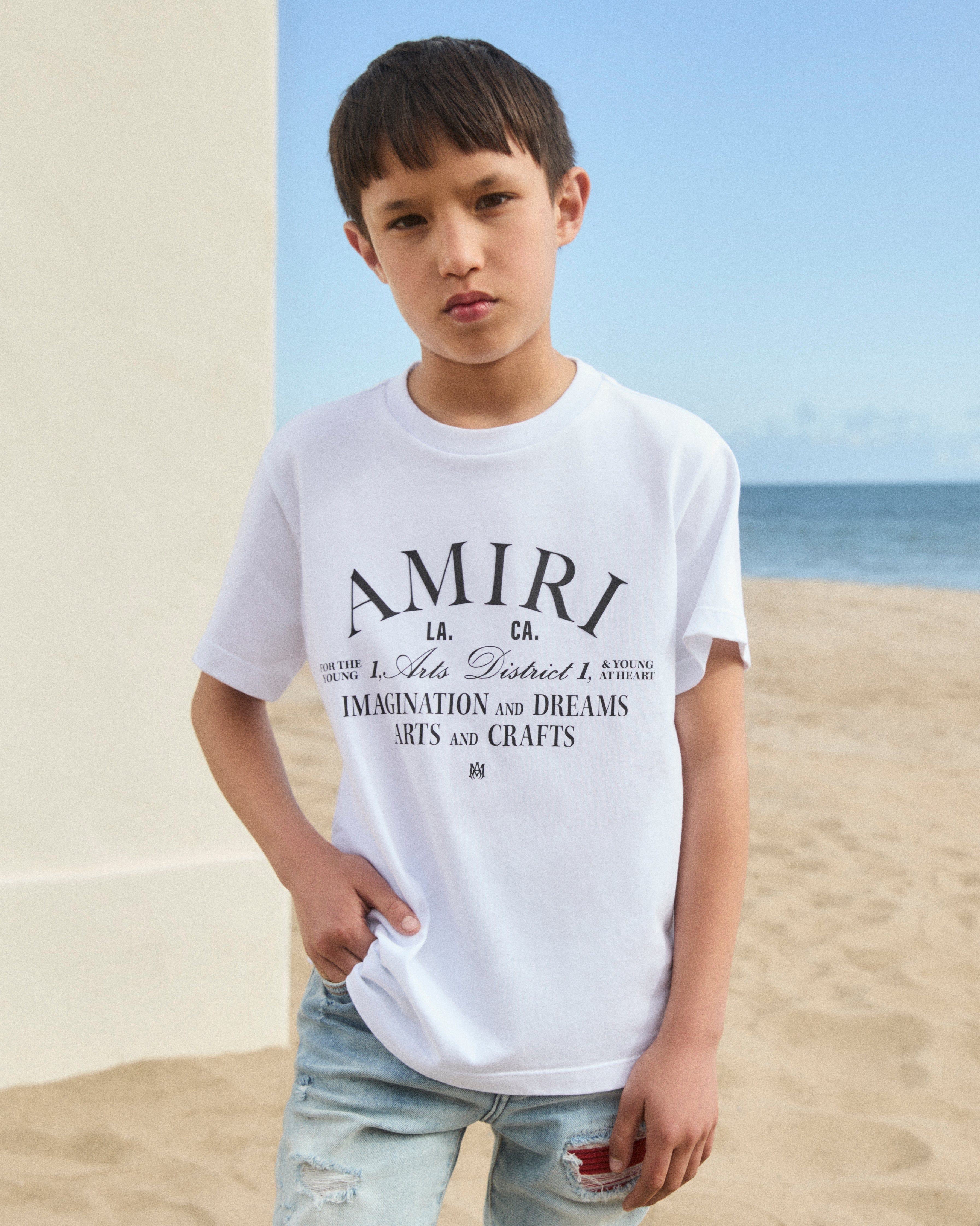 Amiri Kids Arts District T-Shirt in White