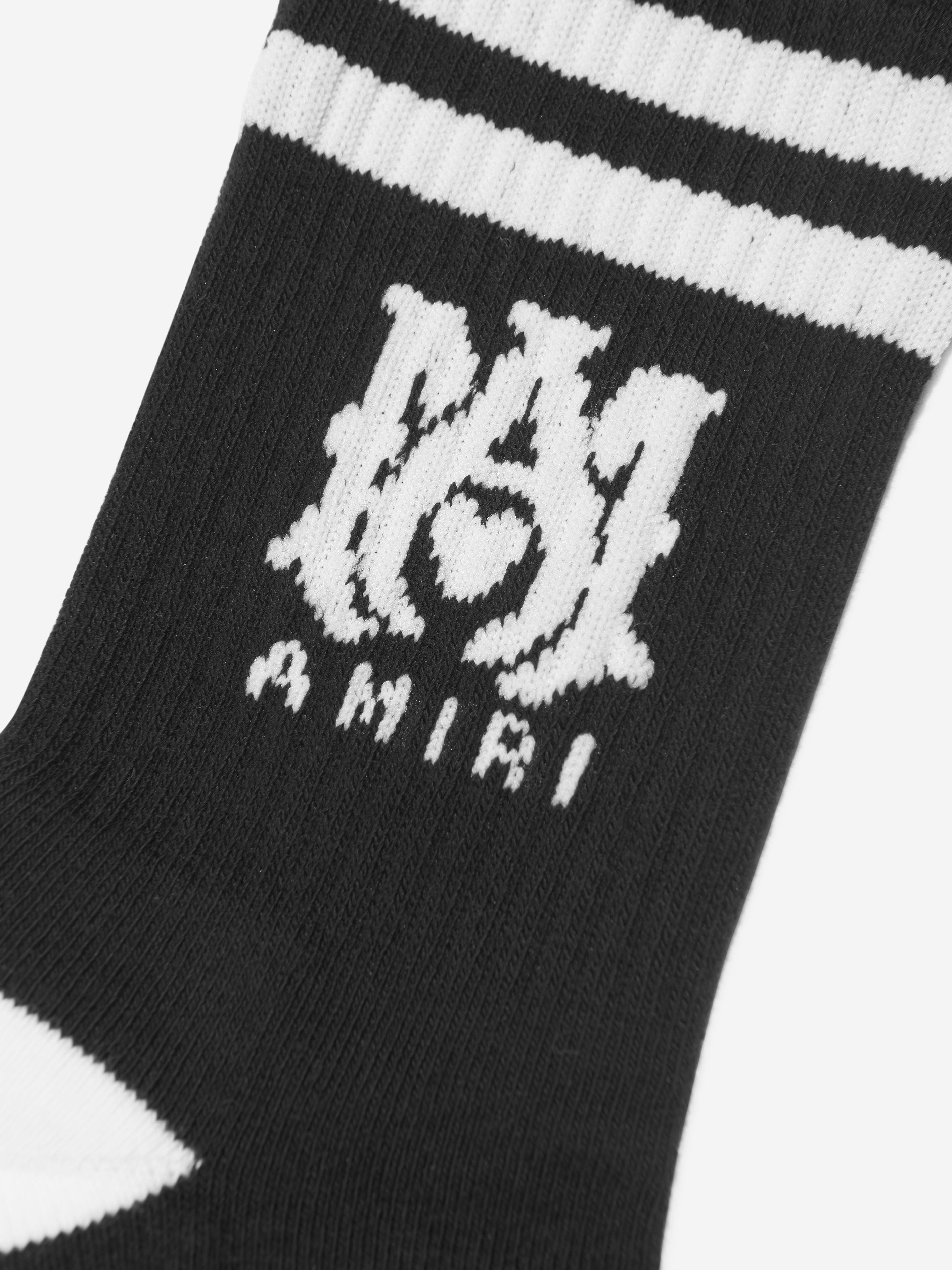 Amiri Kids Logo Tube Socks in Black