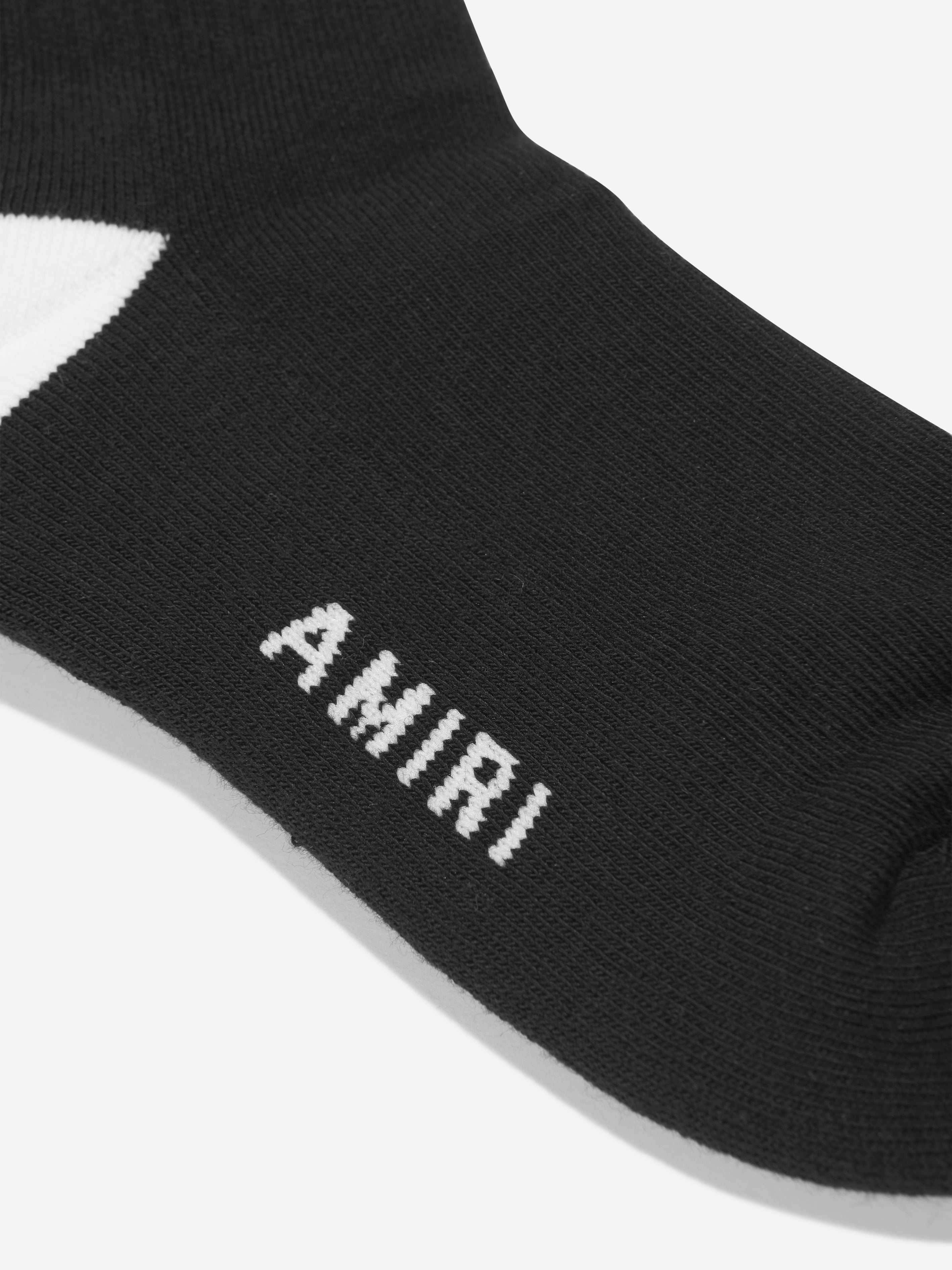 Amiri Kids Logo Tube Socks in Black