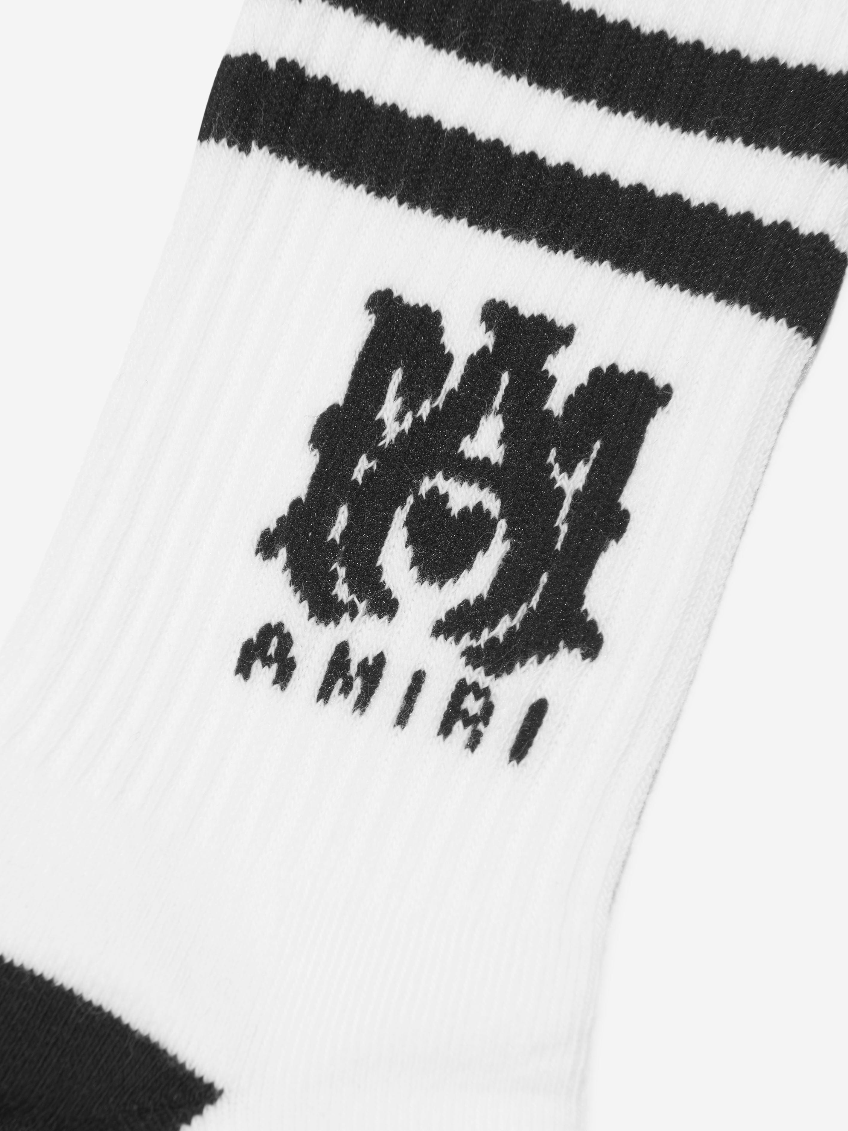 Amiri Kids Logo Tube Socks in White