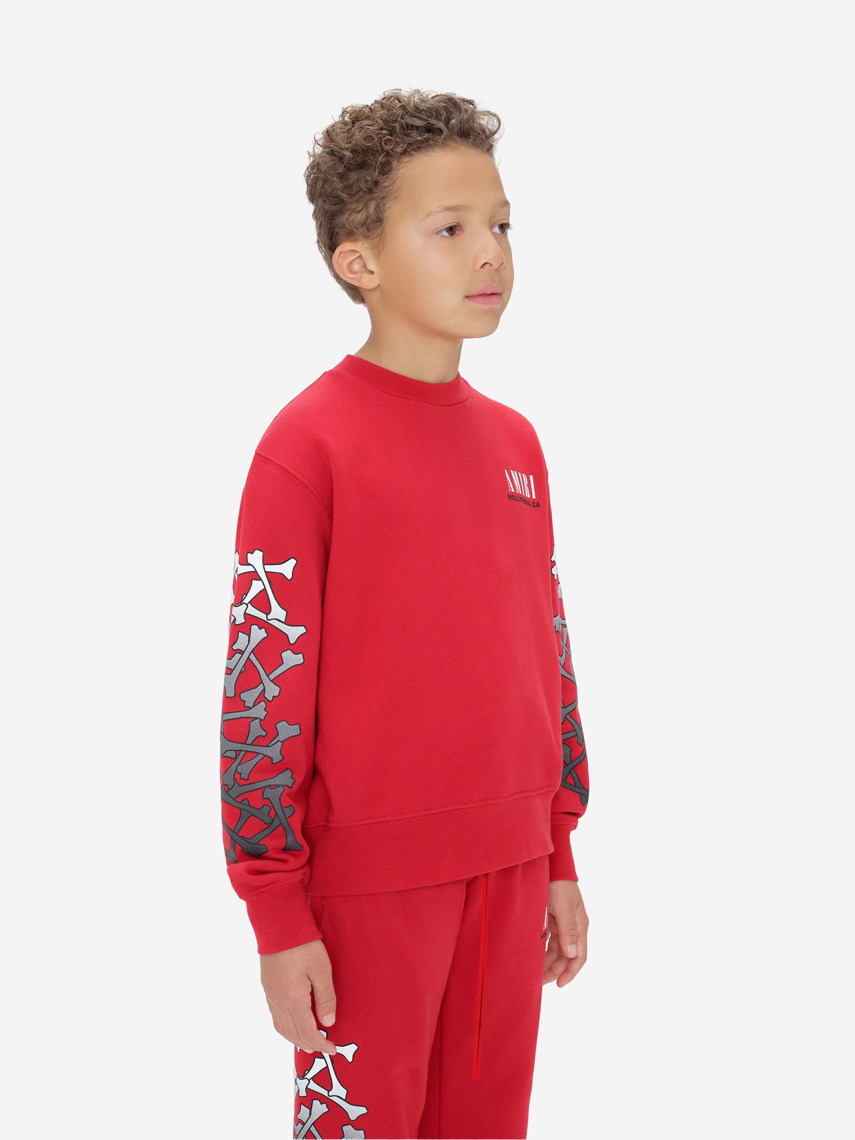 Amiri Kids Bones Sweatshirt in Red