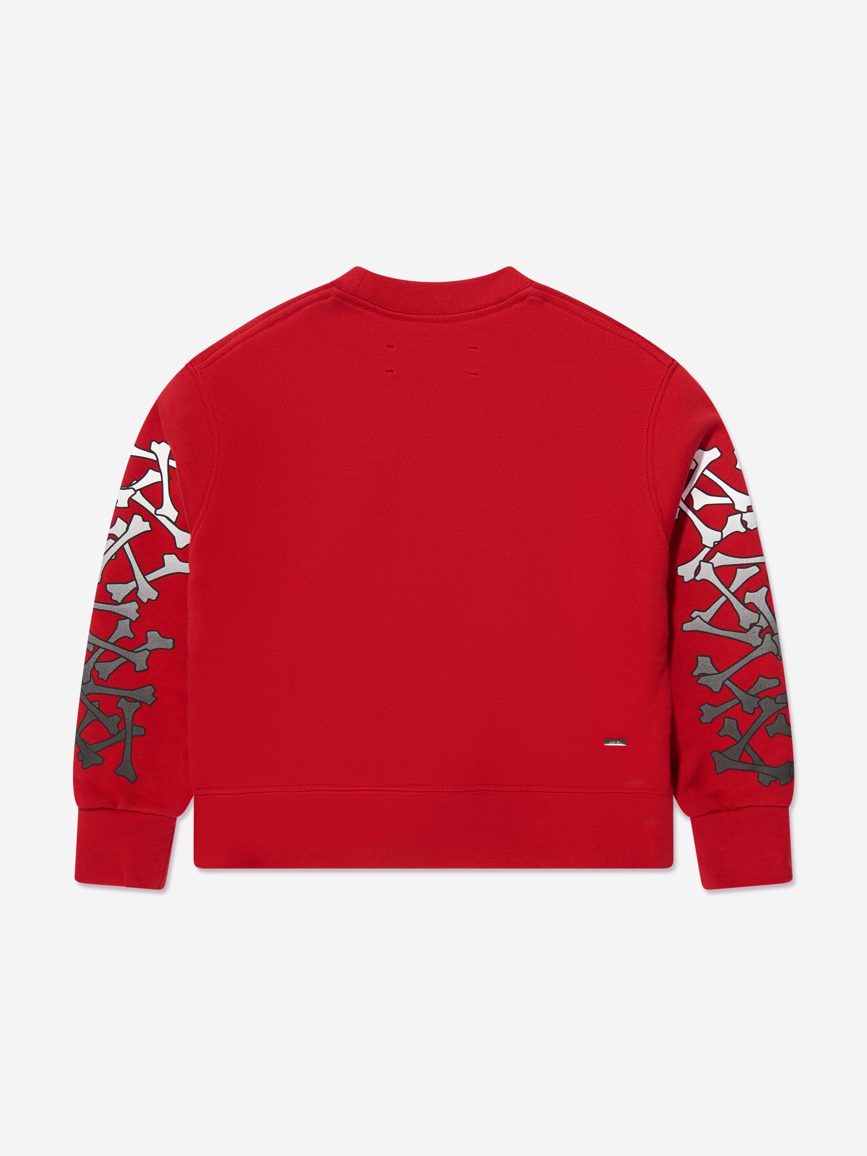 Amiri Kids Bones Sweatshirt in Red