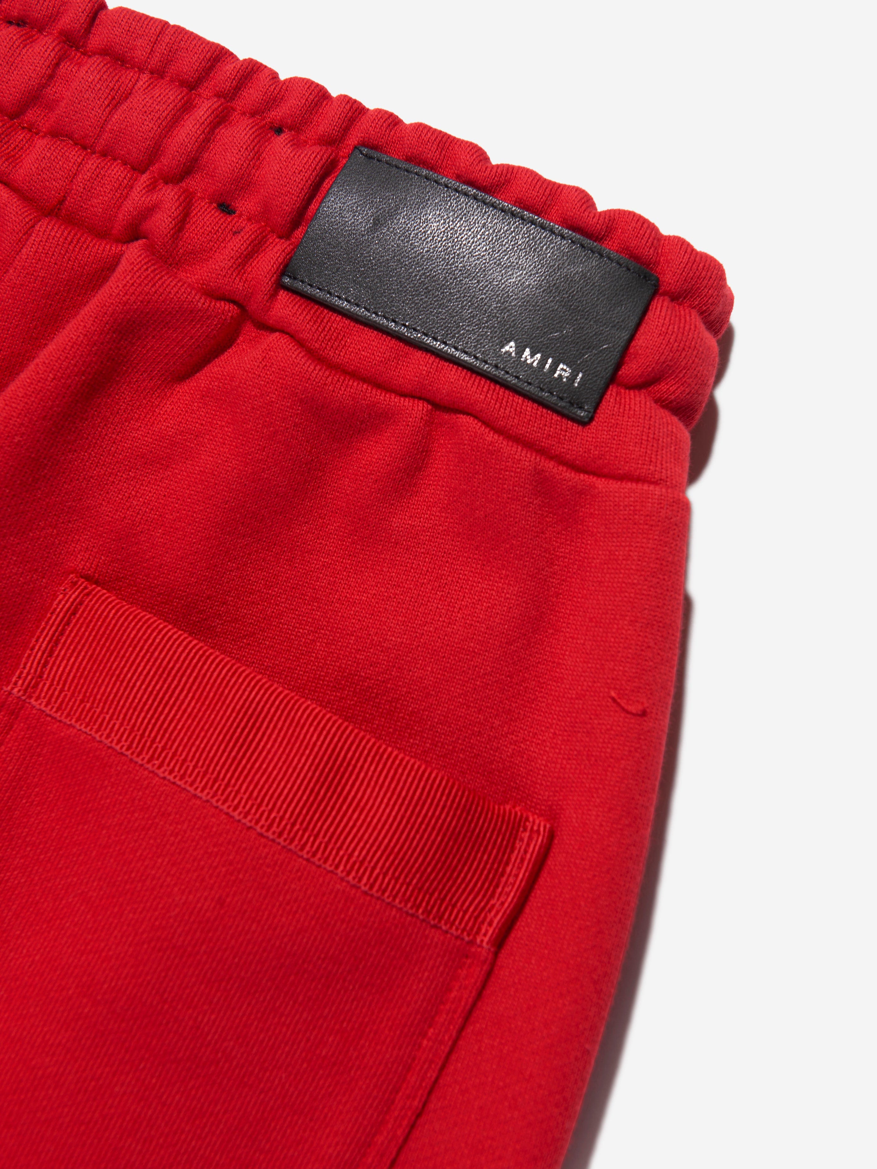 Amiri Kids Bones Joggers in Red