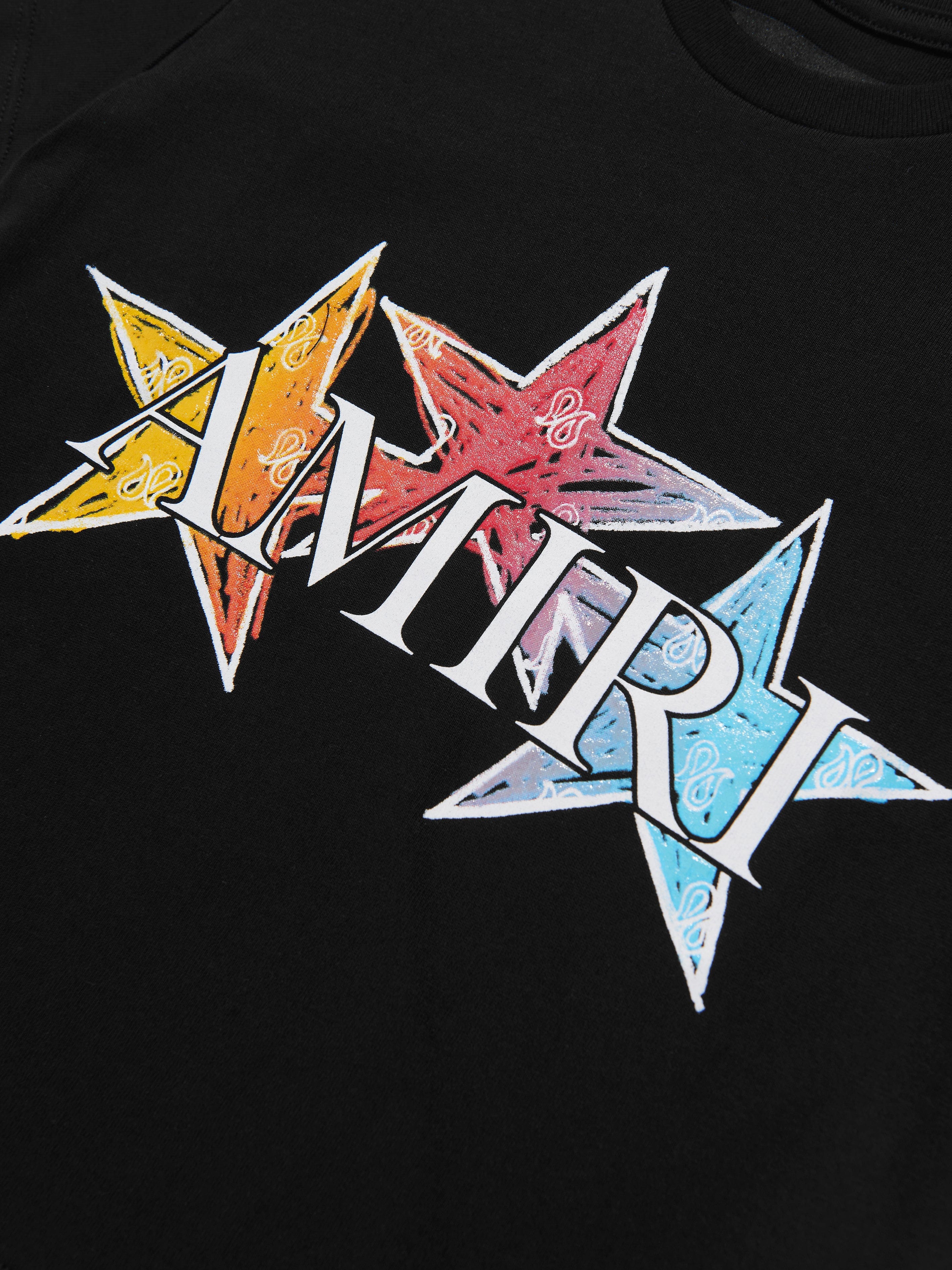 Amiri Kids Stars T-Shirt in Black