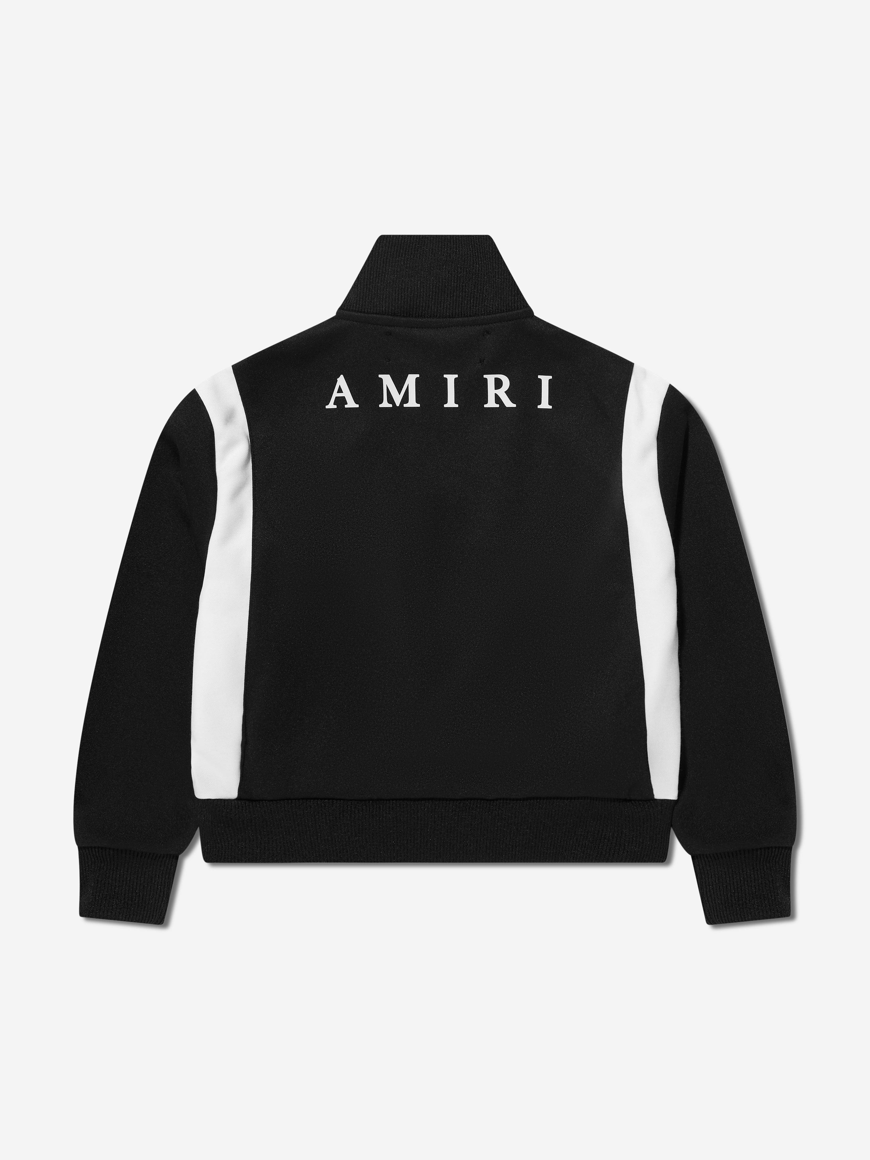 Amiri Kids Logo Track Jacket in Black