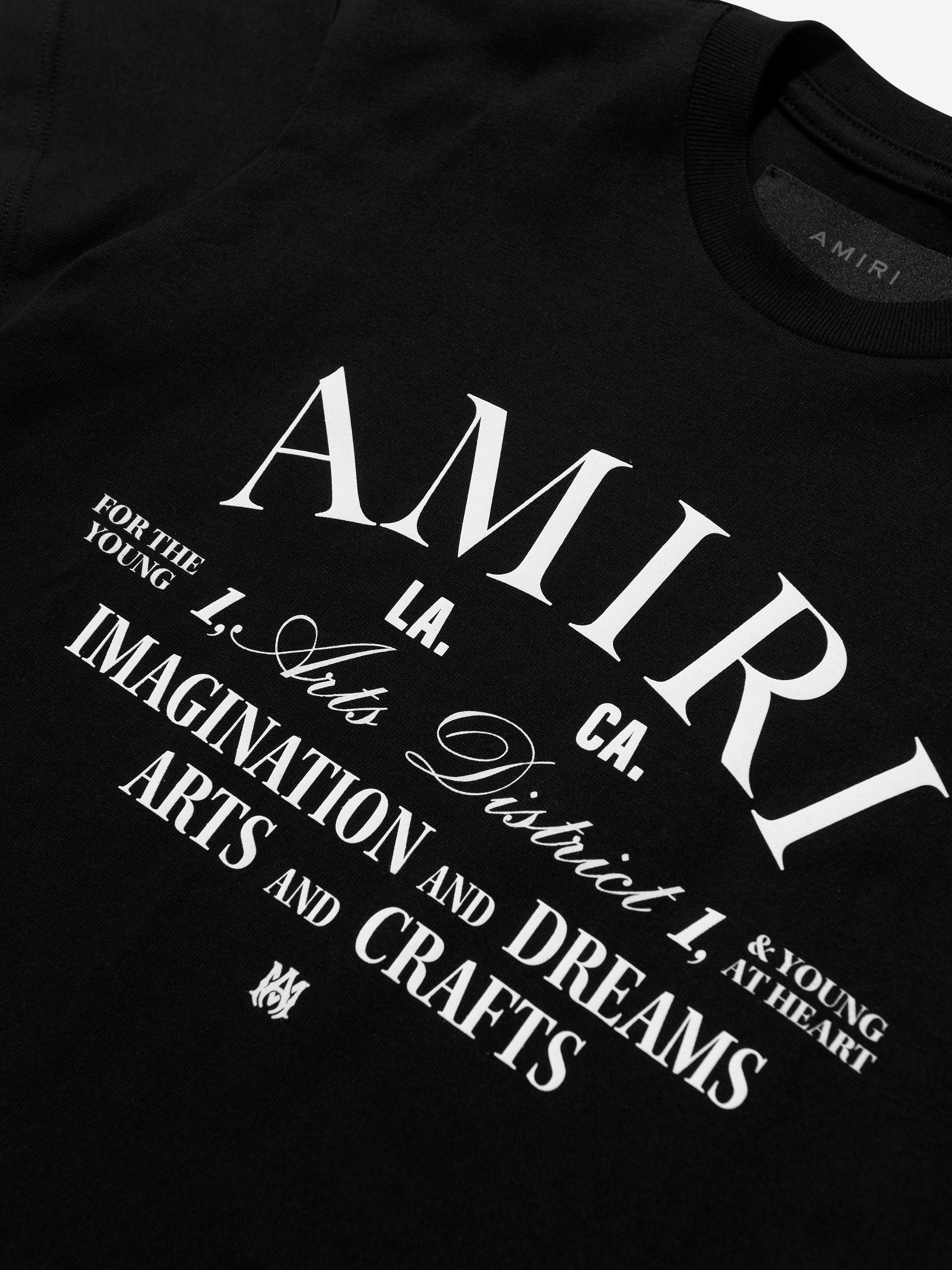 Amiri Kids Arts District T-Shirt in Black