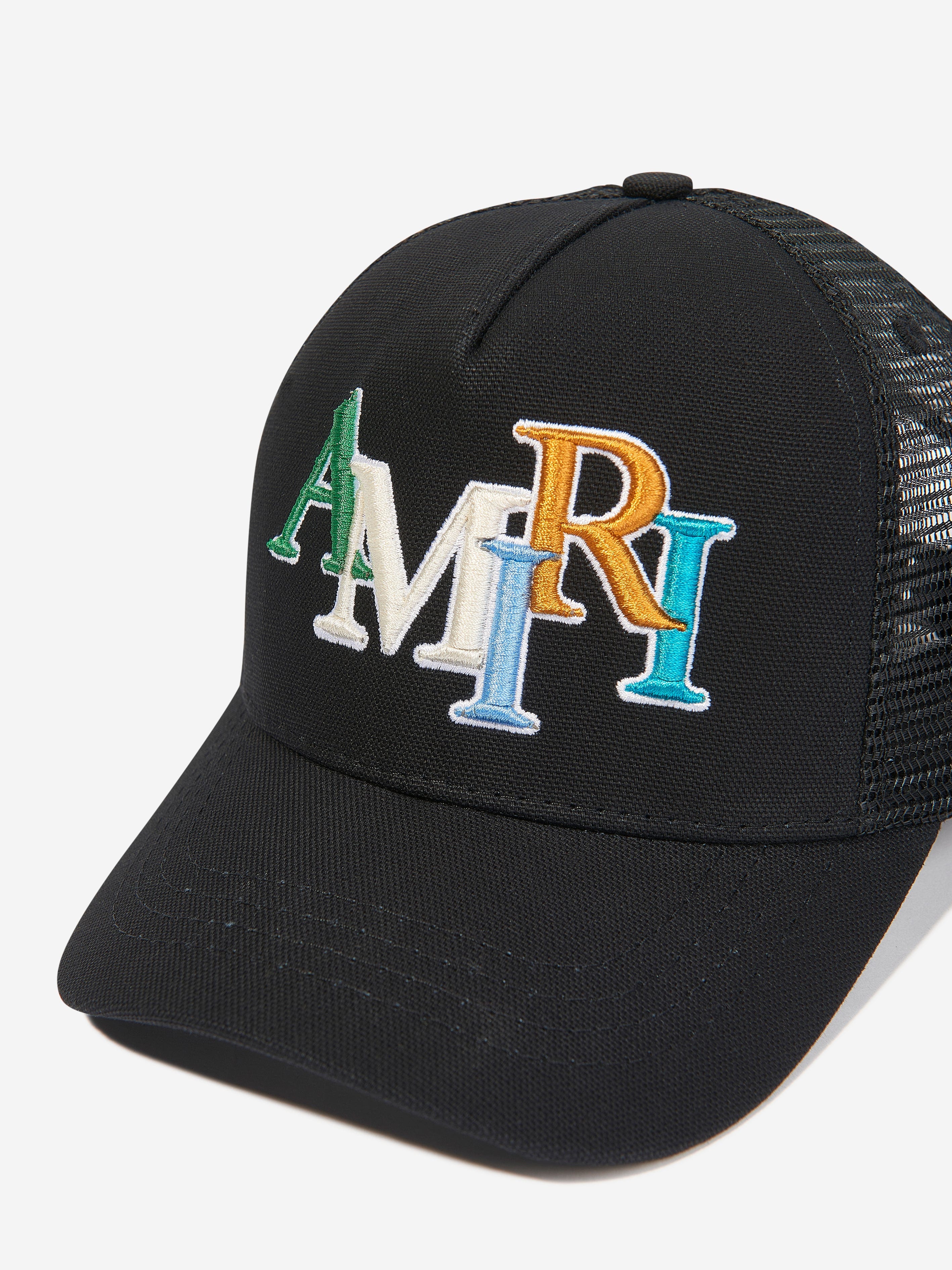 Amiri Boys Staggered Logo Cap in Black