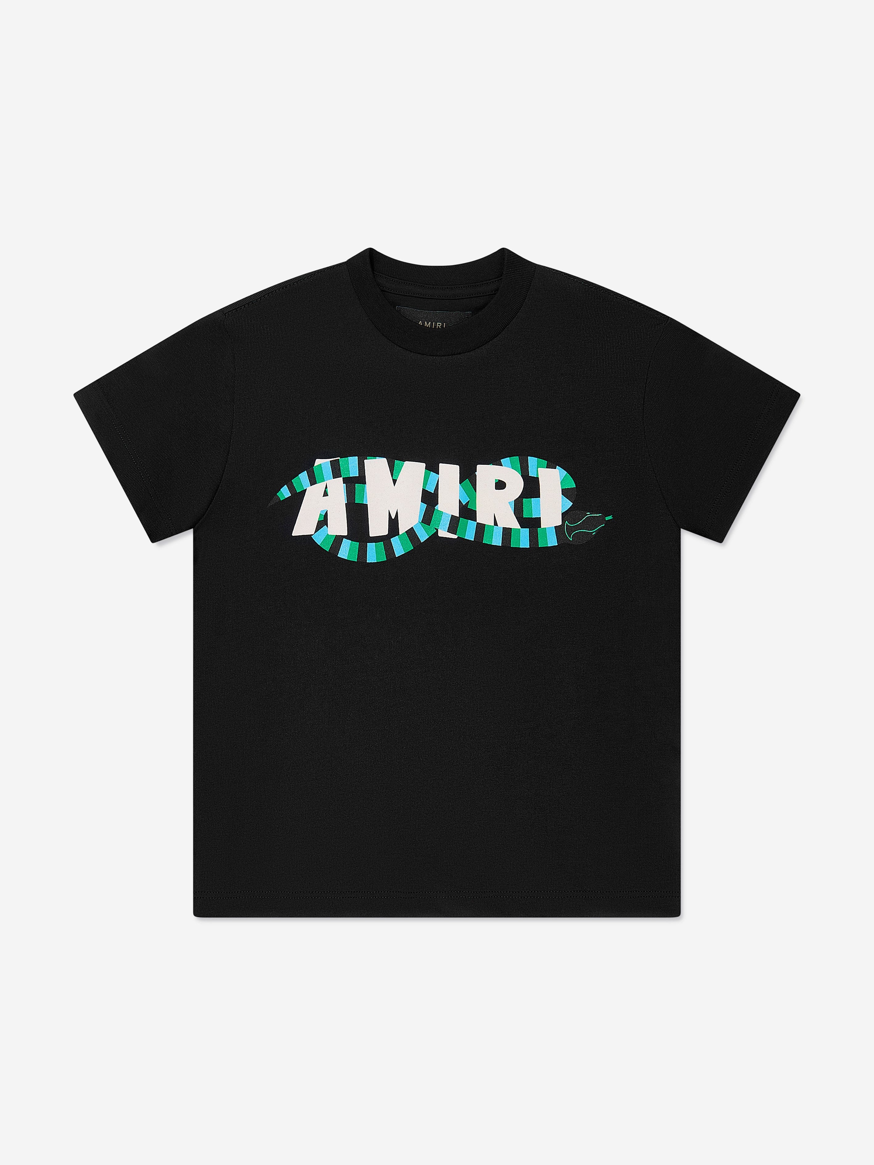 Amiri Kids Snake Logo T-Shirt in Black