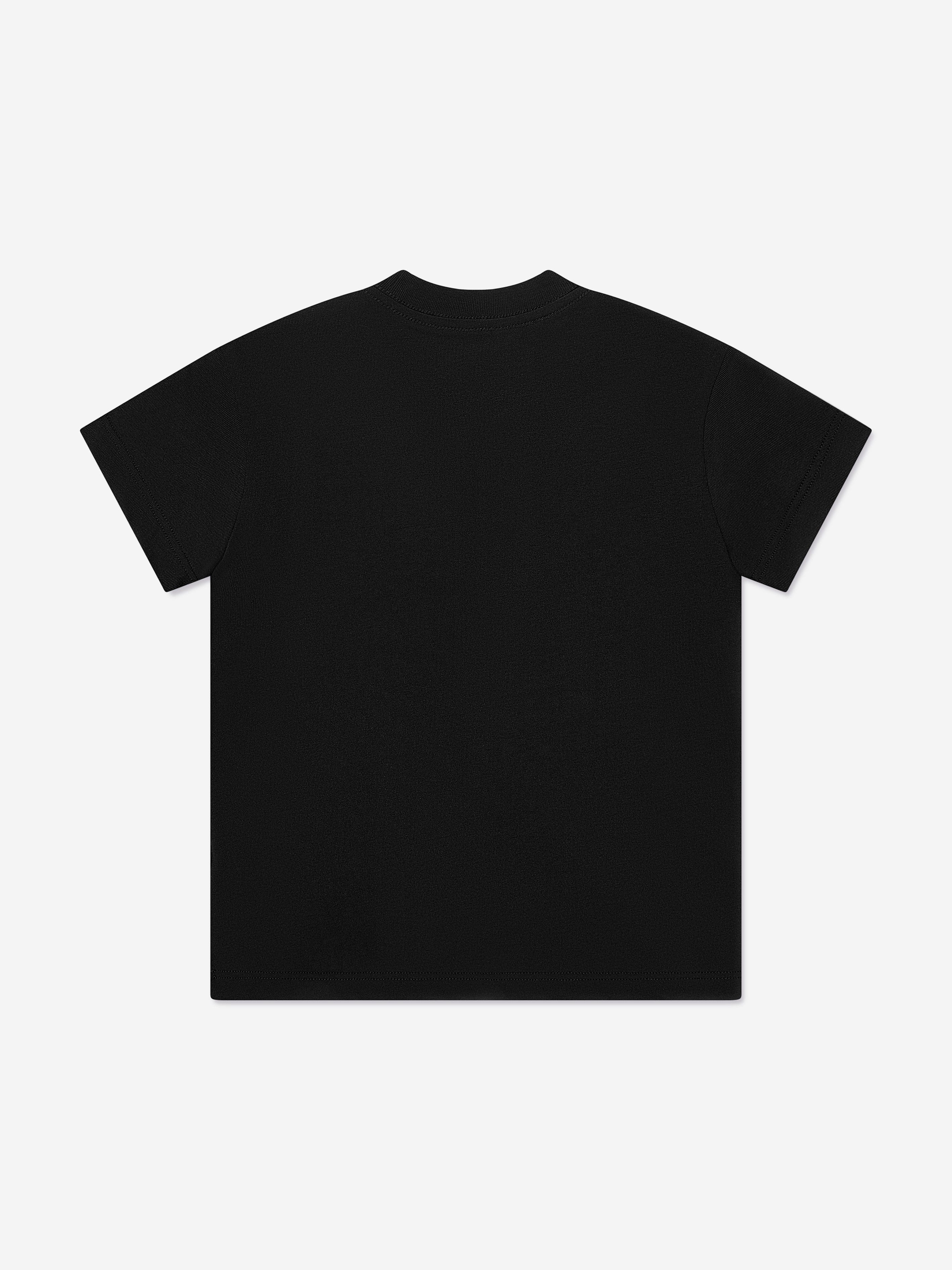 Amiri Kids Staggered Scribble Logo T-Shirt in Black