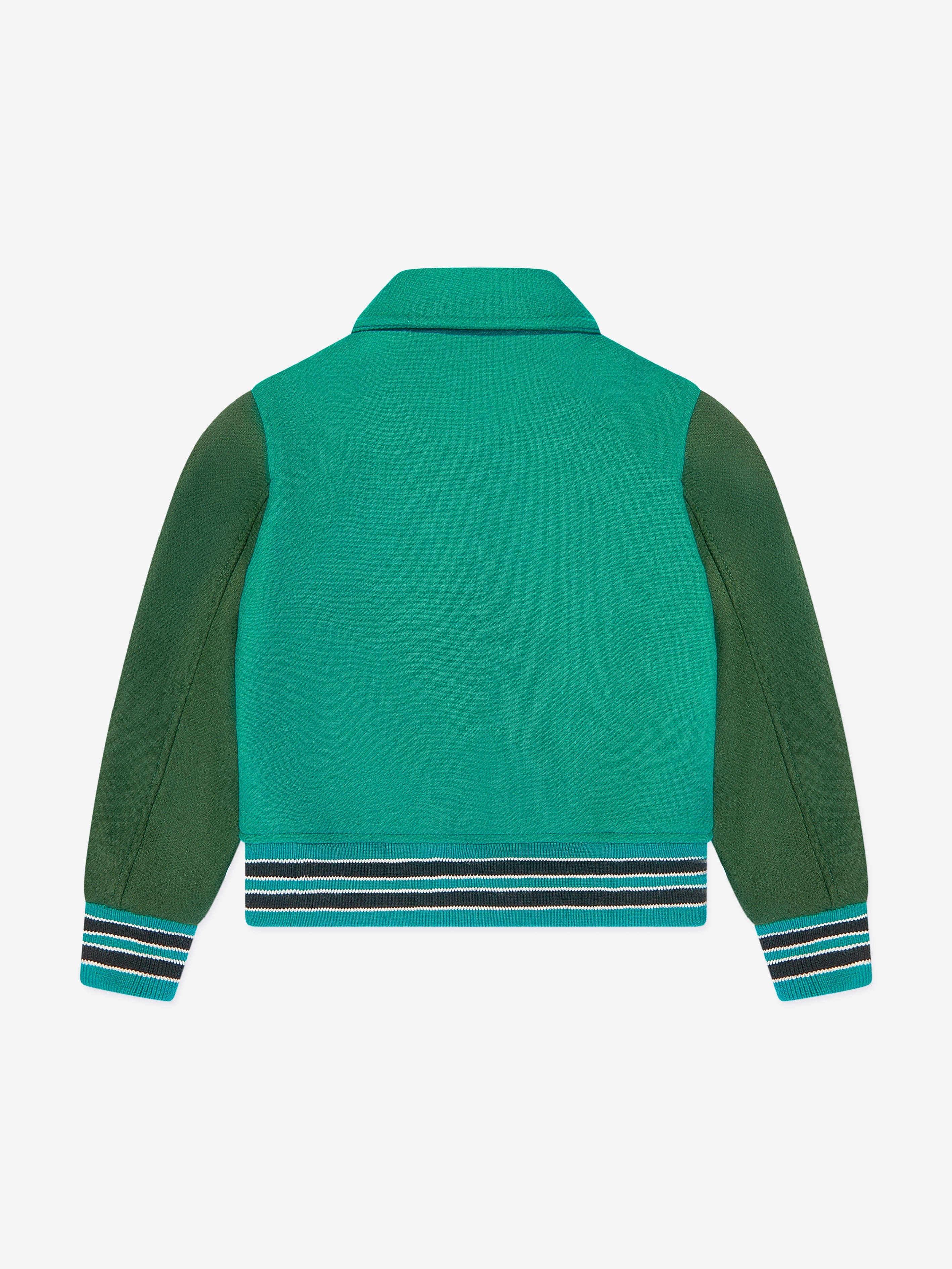 Amiri Boys Bones Sleeve Spots Jacket in Green